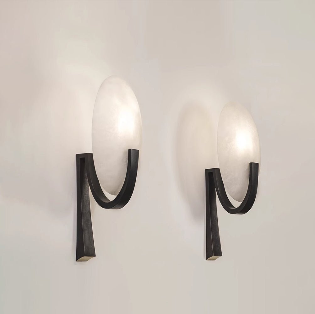 Alice Alabaster Plug-In Wall Light, Plug-In Wall Sconce, detail 15