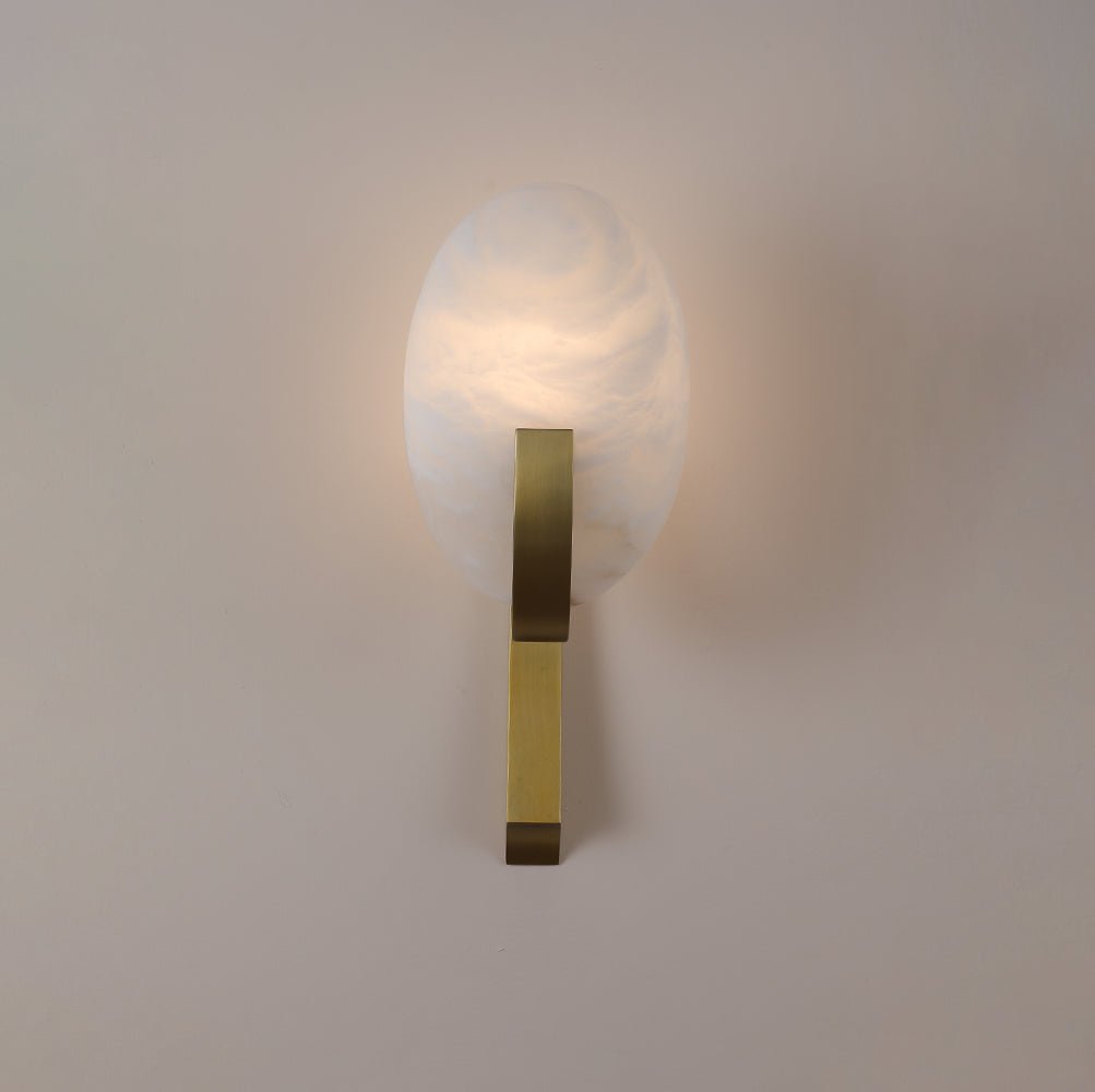 Alice Alabaster Plug-In Wall Light, Plug-In Wall Sconce, detail 9