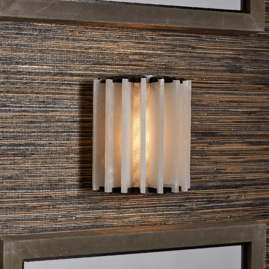 Altrix Alabaster Wall Light - Wall Lamp, Hardwired Wall Sconce, detail 4