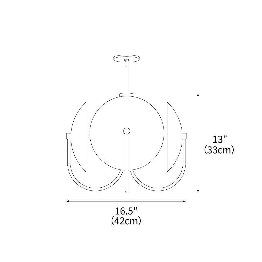 Aperture Art Pendant Lamp 16.5