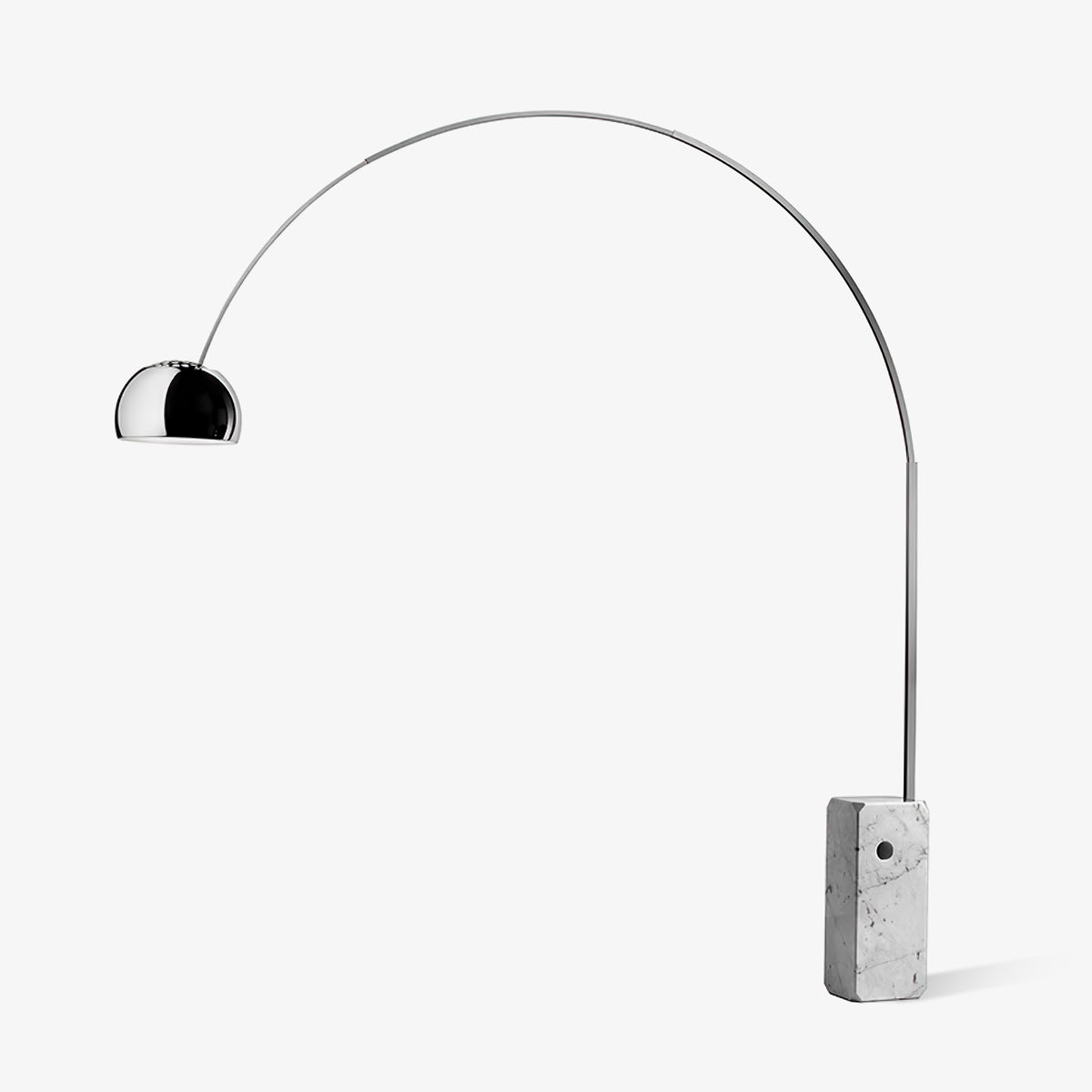 Arcadia Luxe Floor Lamp floor lamp in marble, iron, stainless steel, steel | Tianguang Select
