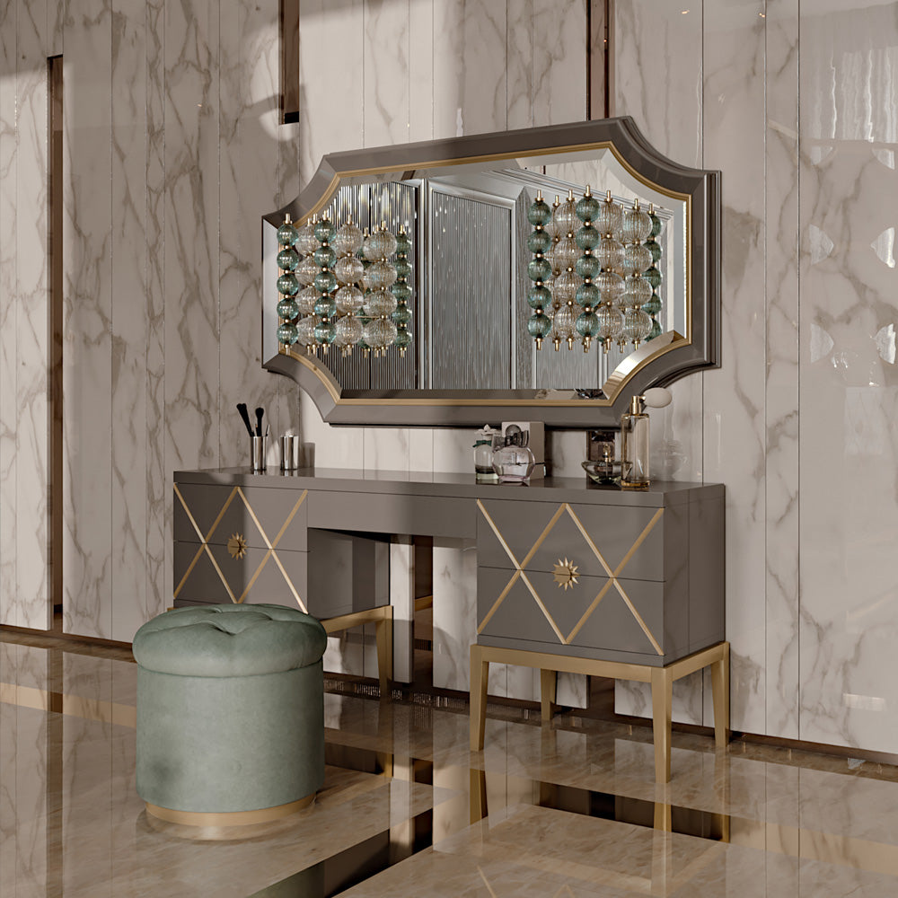 Italian Murano Glass Art Deco Inspired Wall