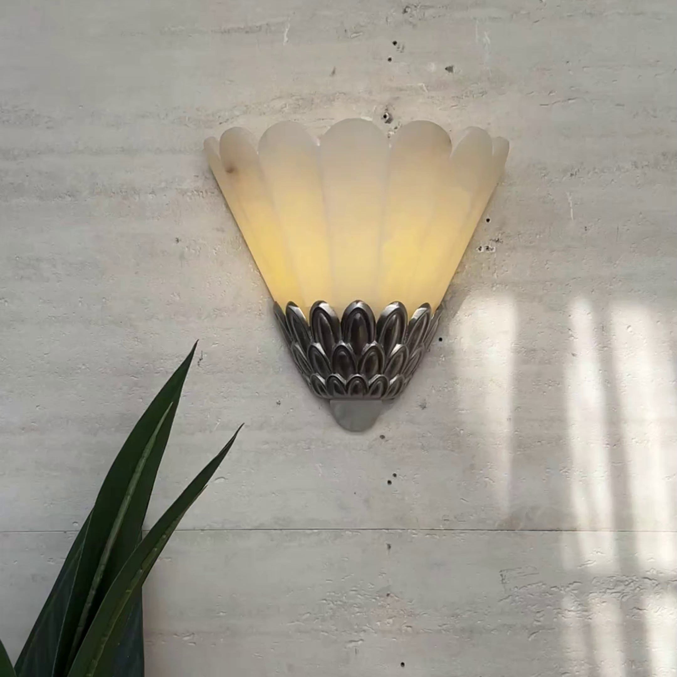 Artoria Petal Alabaster Wall Light - Wall Lamp, Hardwired Wall Sconce, detail 19