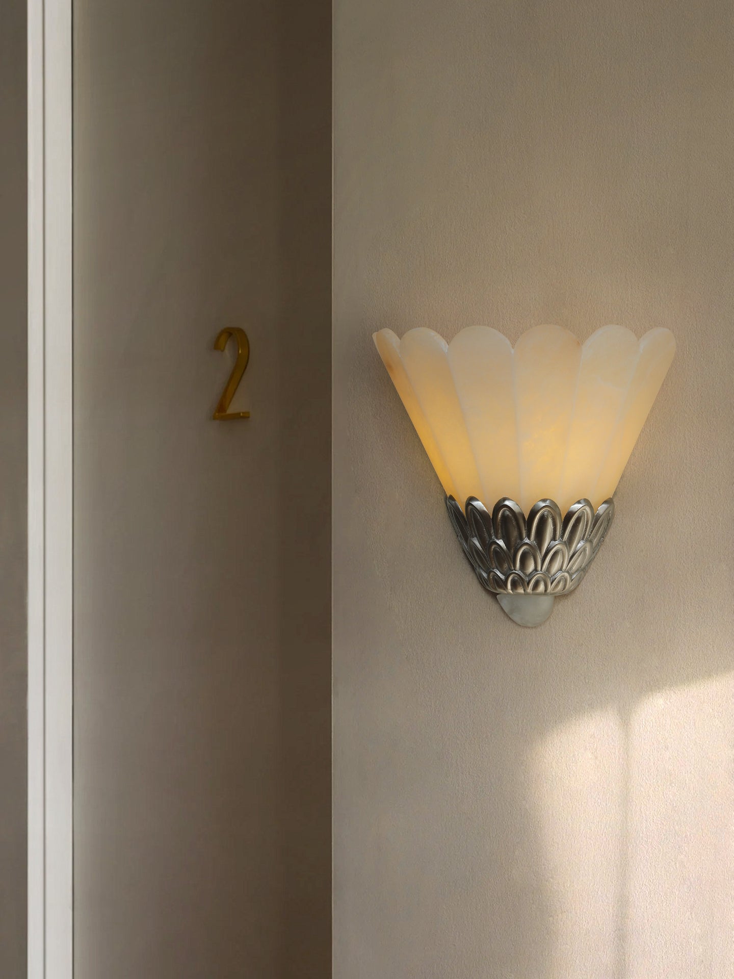 Artoria Petal Alabaster Wall Light - Wall Lamp, Hardwired Wall Sconce, detail 2