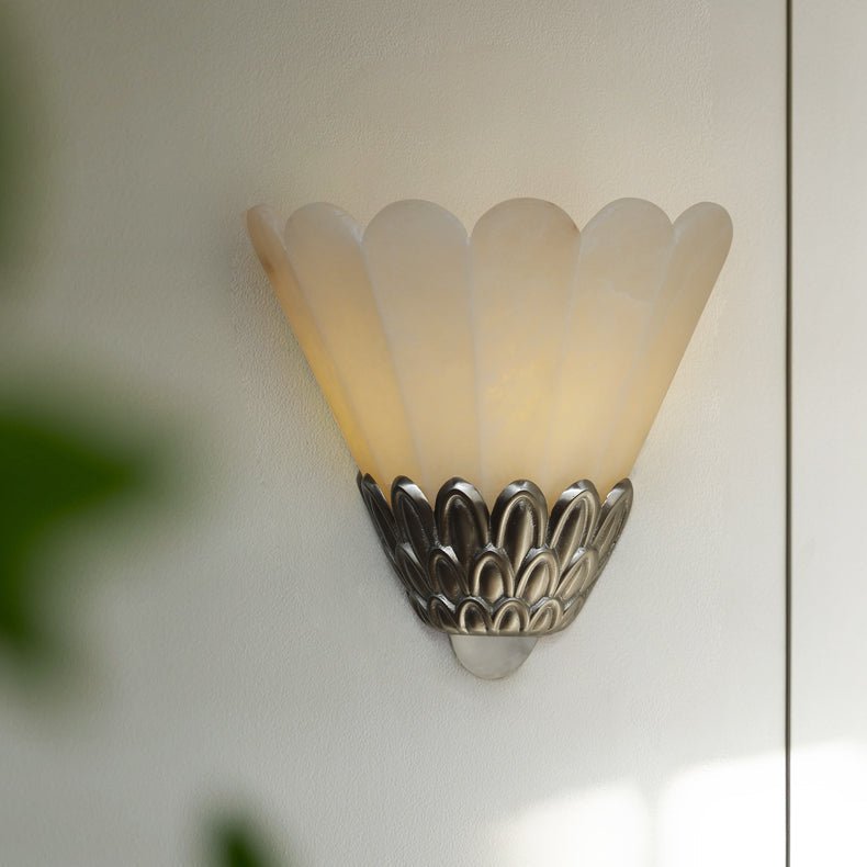 Artoria Petal Alabaster Wall Light - Wall Lamp, Hardwired Wall Sconce, detail 3