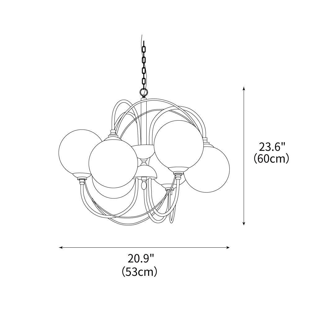 Atomic Orbit Chandelier 23.6