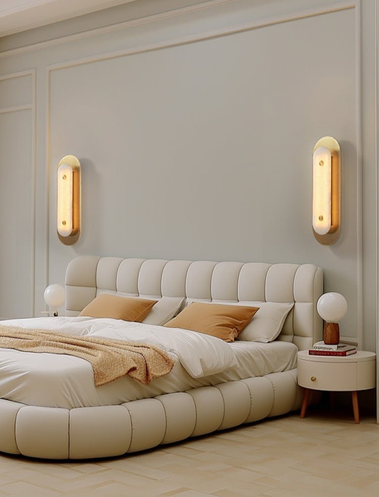 Aurelia Perforated Alabaster Wall Light - Wall Lamp, Hardwired Wall Sconce, detail 4