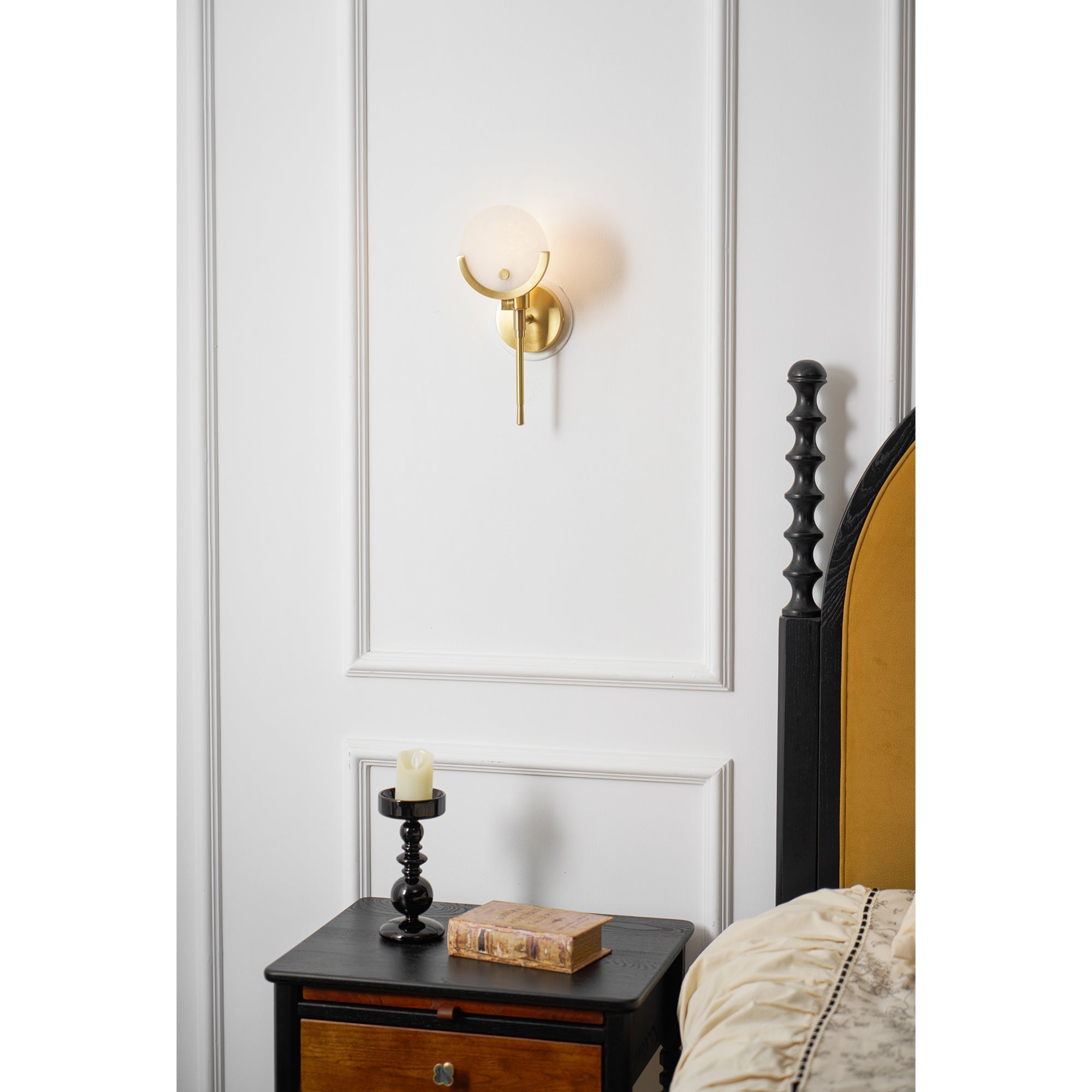 Ava Brass Wall Lamp