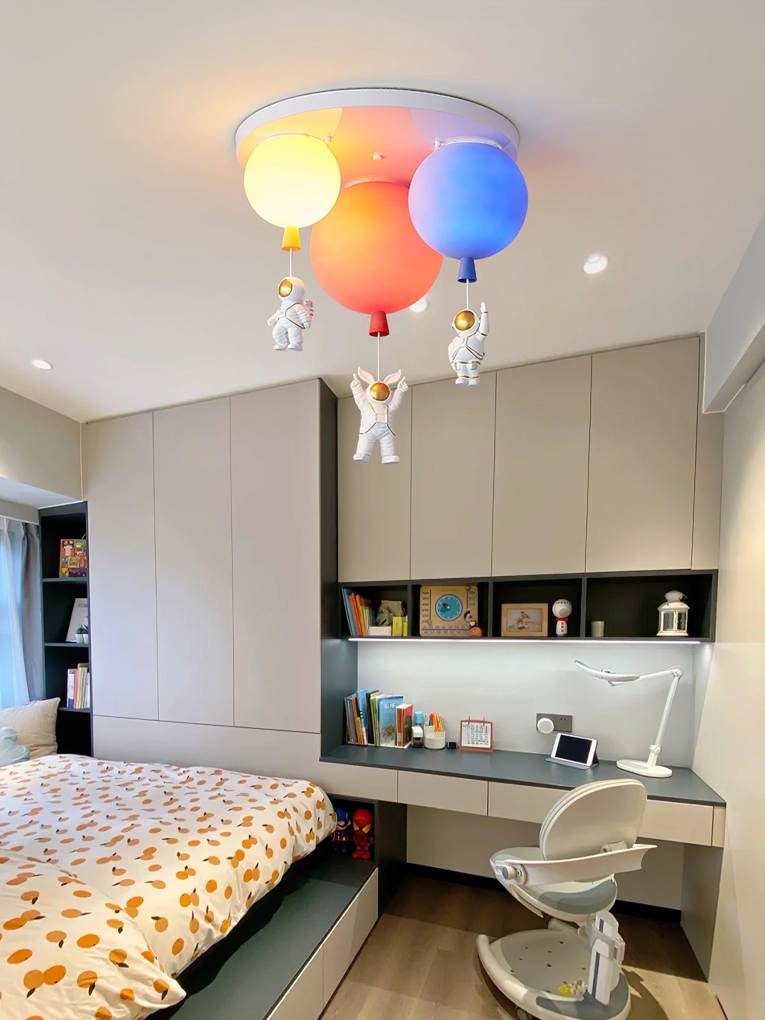 Frosted Balloon Combination Overhead Lamp Ceiling Light