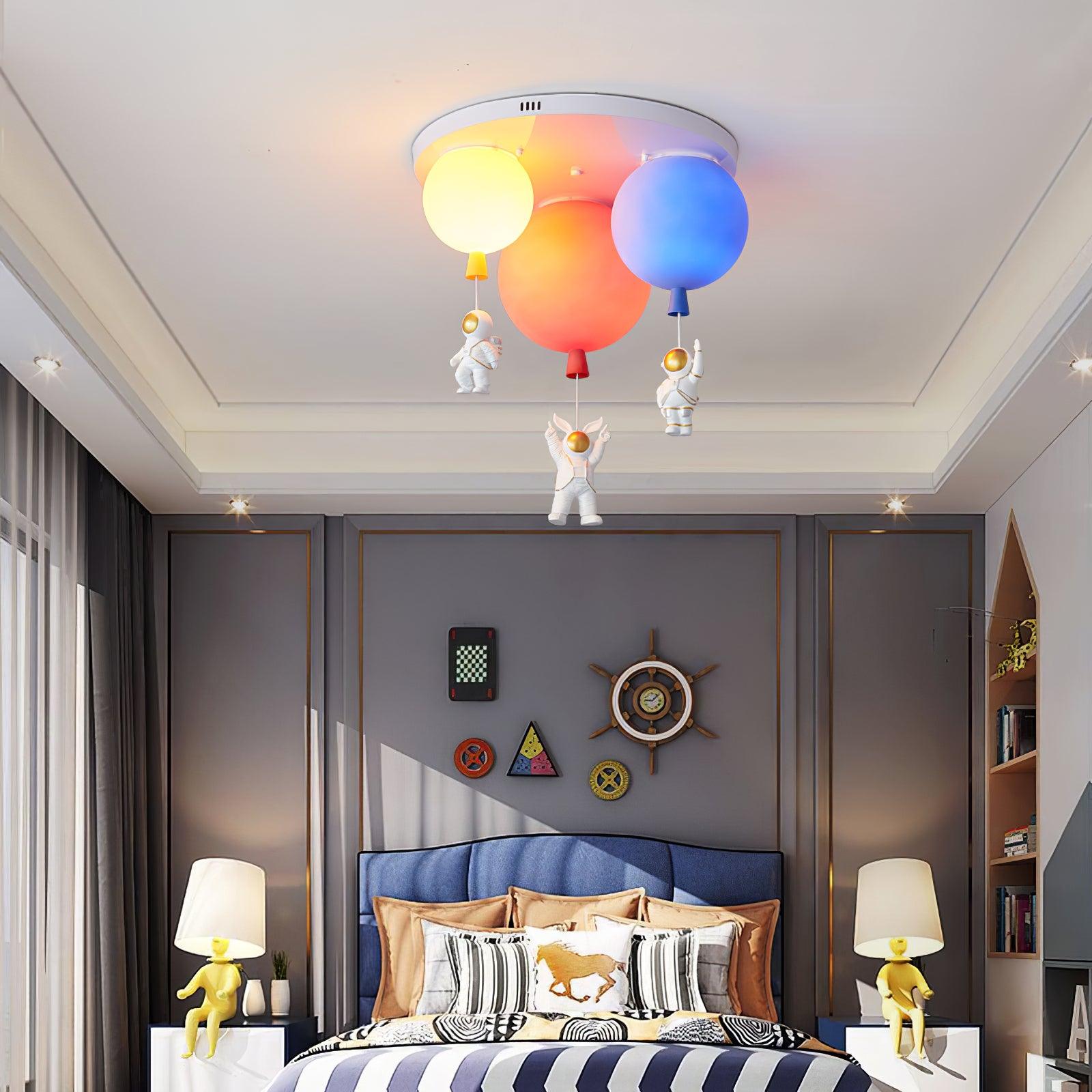 Frosted Balloon Combination Overhead Lamp Ceiling Light