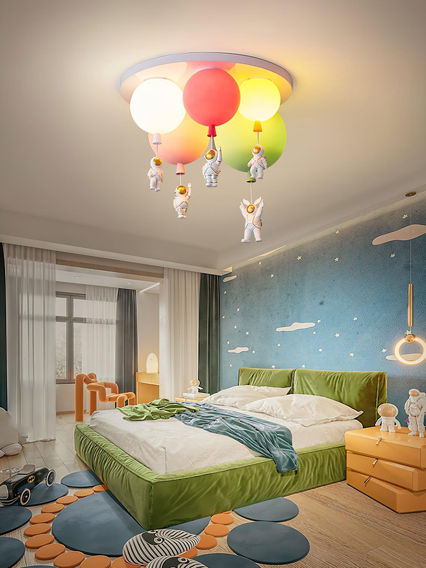 Frosted Balloon Combination Overhead Lamp Ceiling Light