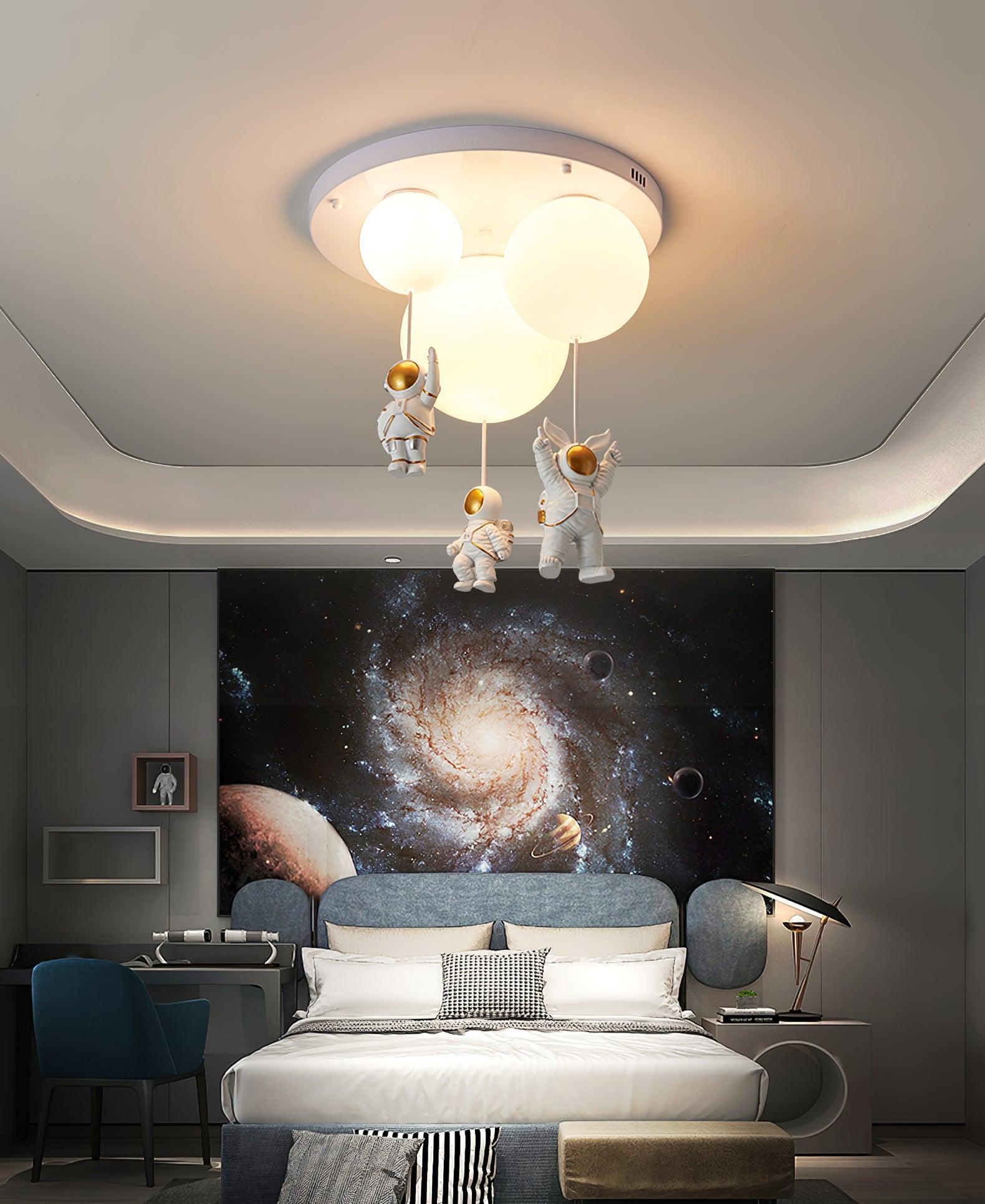 Frosted Balloon Combination Overhead Lamp Ceiling Light
