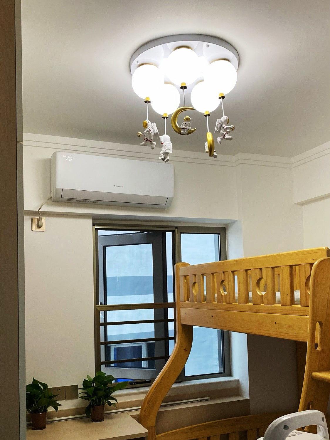 Frosted Balloon Combination Overhead Lamp Ceiling Light