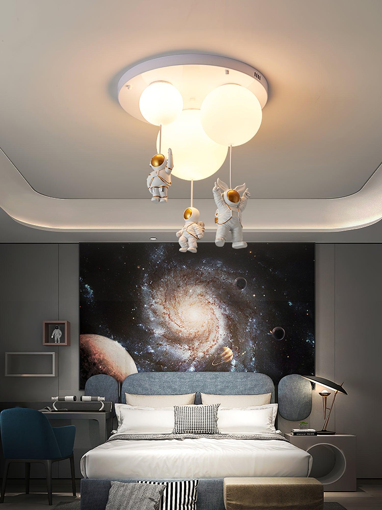 Frosted Balloon Combination Overhead Lamp Ceiling Light