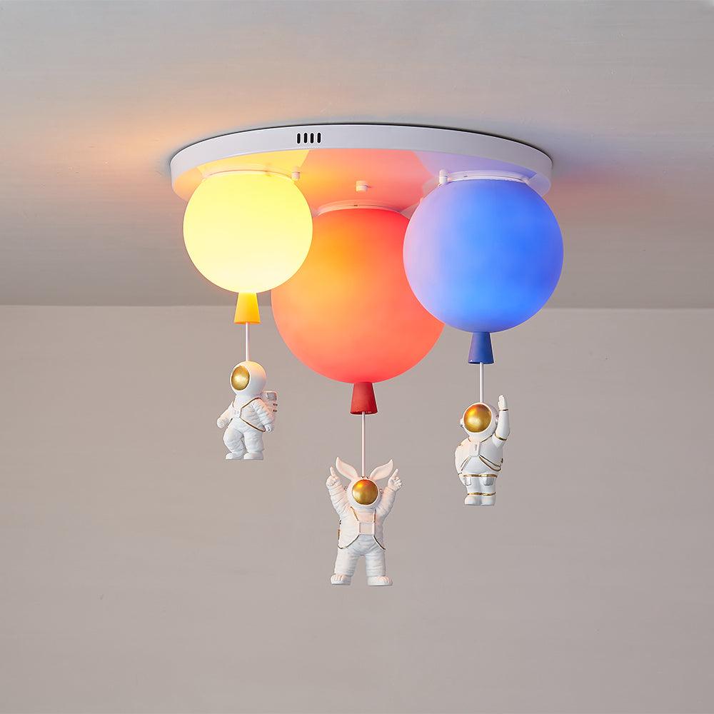 Frosted Balloon Combination Overhead Lamp Ceiling Light