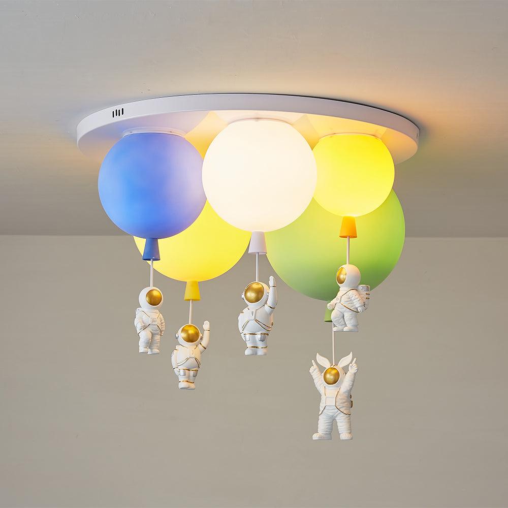 Frosted Balloon Combination Overhead Lamp Ceiling Light