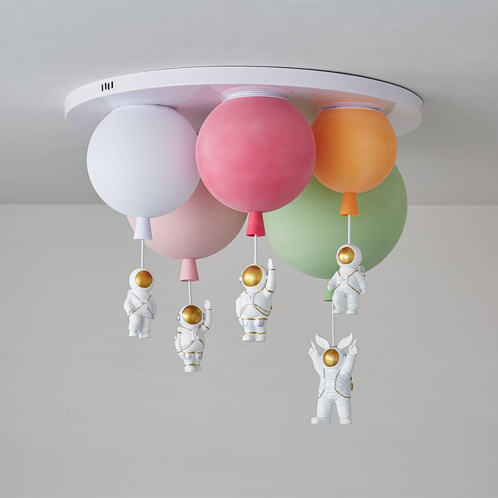 Frosted Balloon Combination Overhead Lamp Ceiling Light