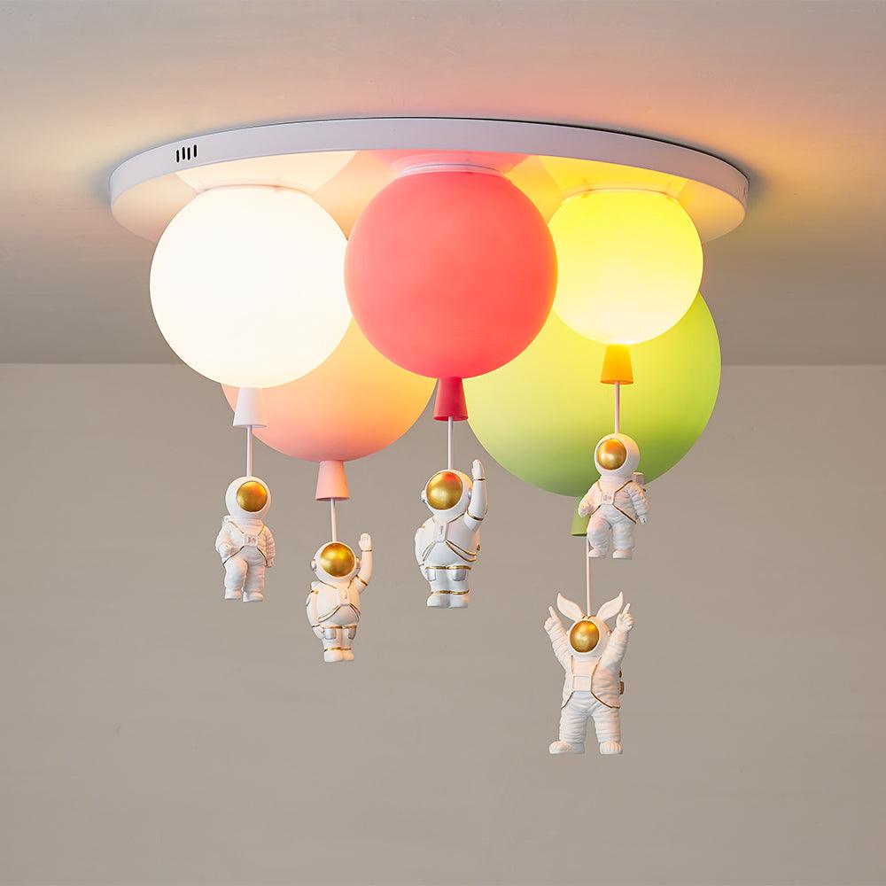 Frosted Balloon Combination Overhead Lamp Ceiling Light