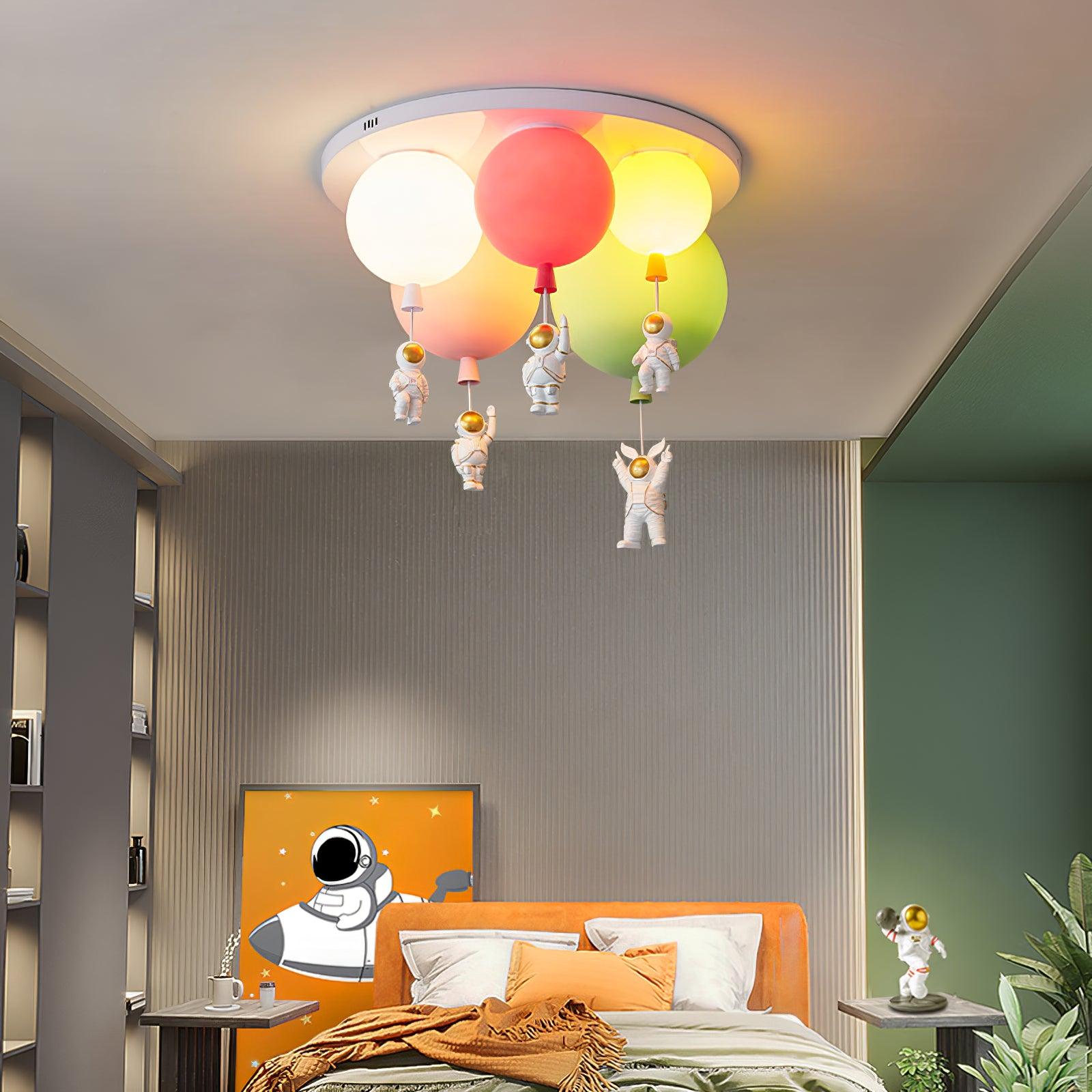 Frosted Balloon Combination Overhead Lamp Ceiling Light