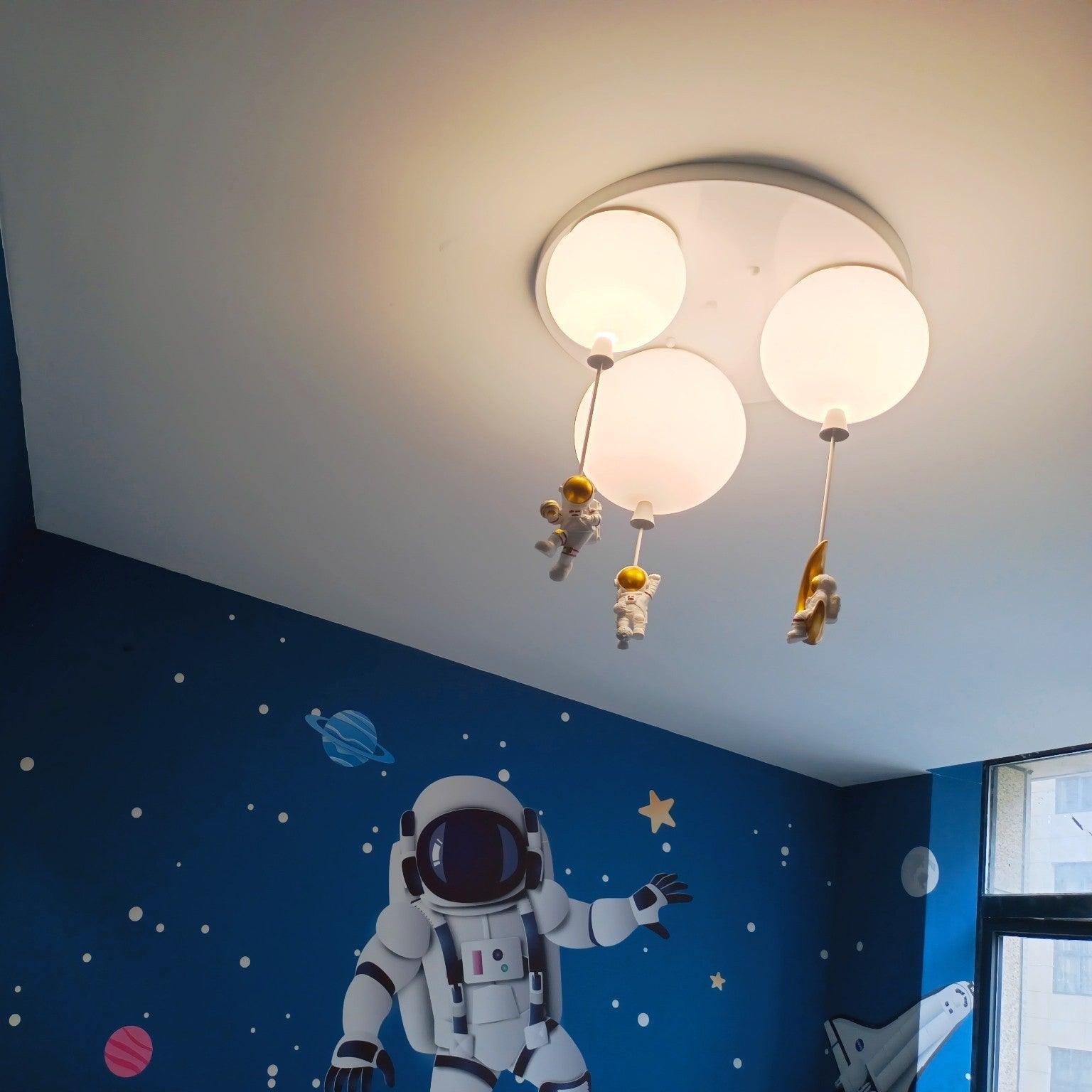 Frosted Balloon Combination Overhead Lamp Ceiling Light