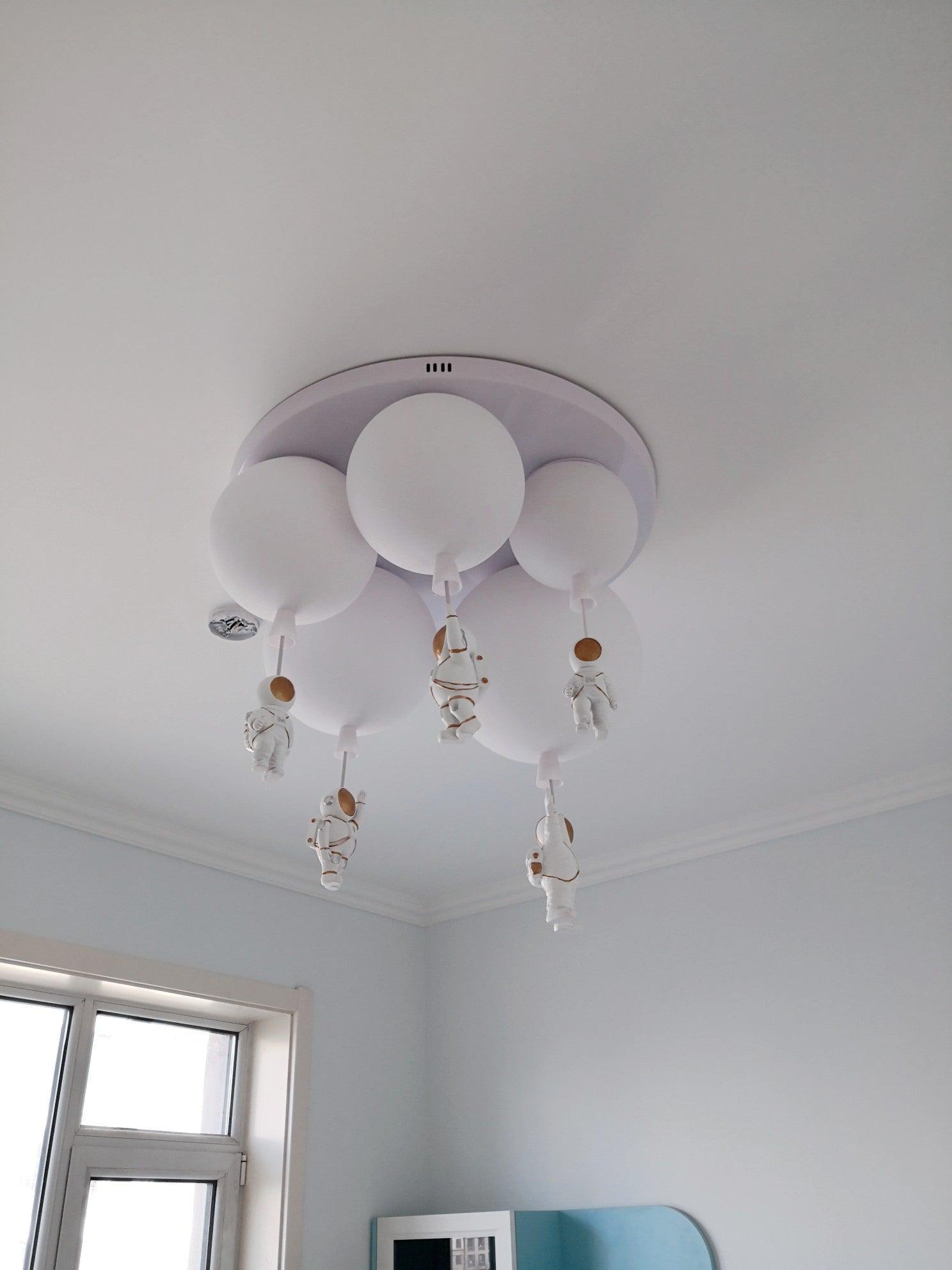Frosted Balloon Combination Overhead Lamp Ceiling Light