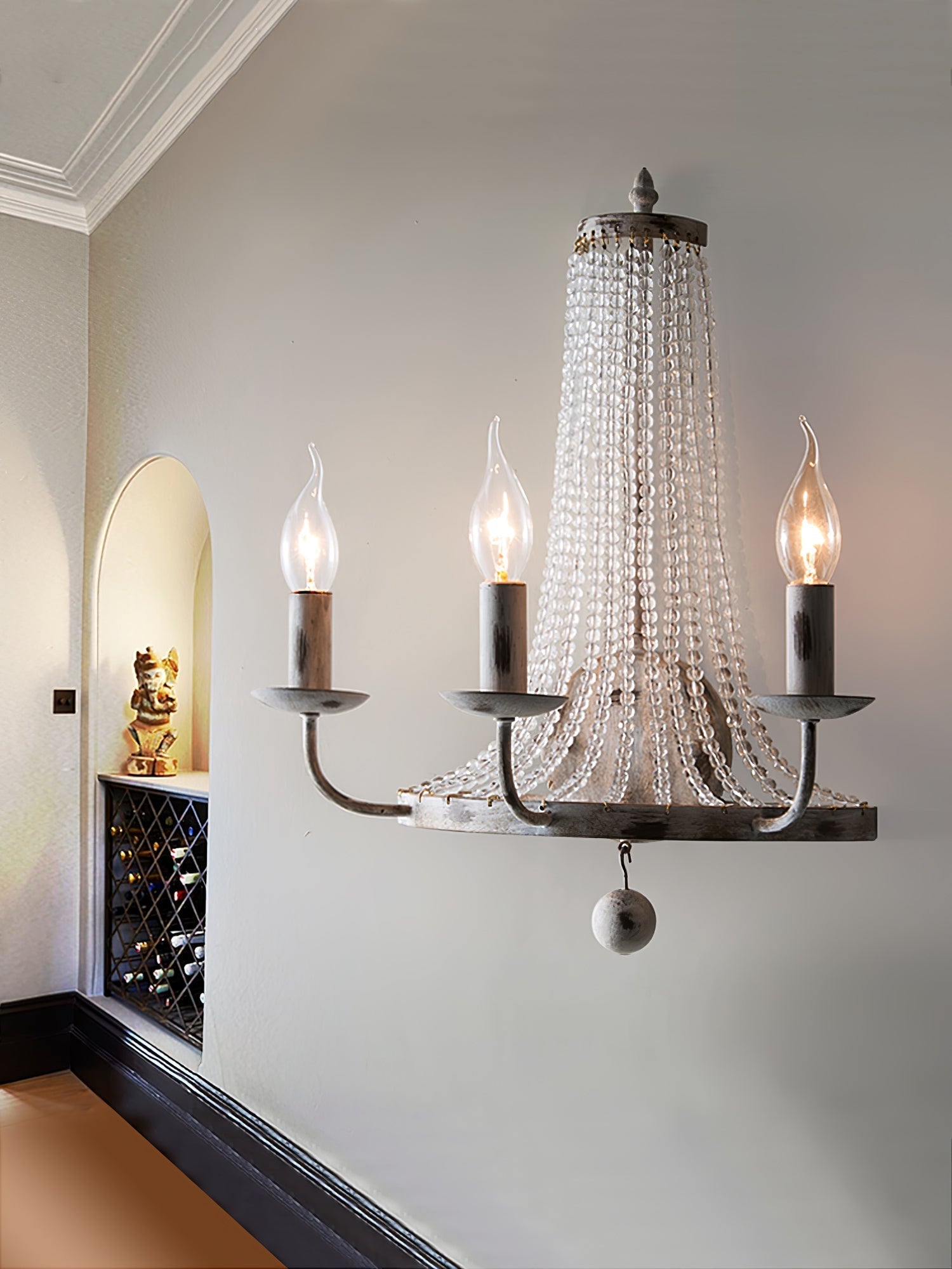 Basket Crystal Wall Sconce