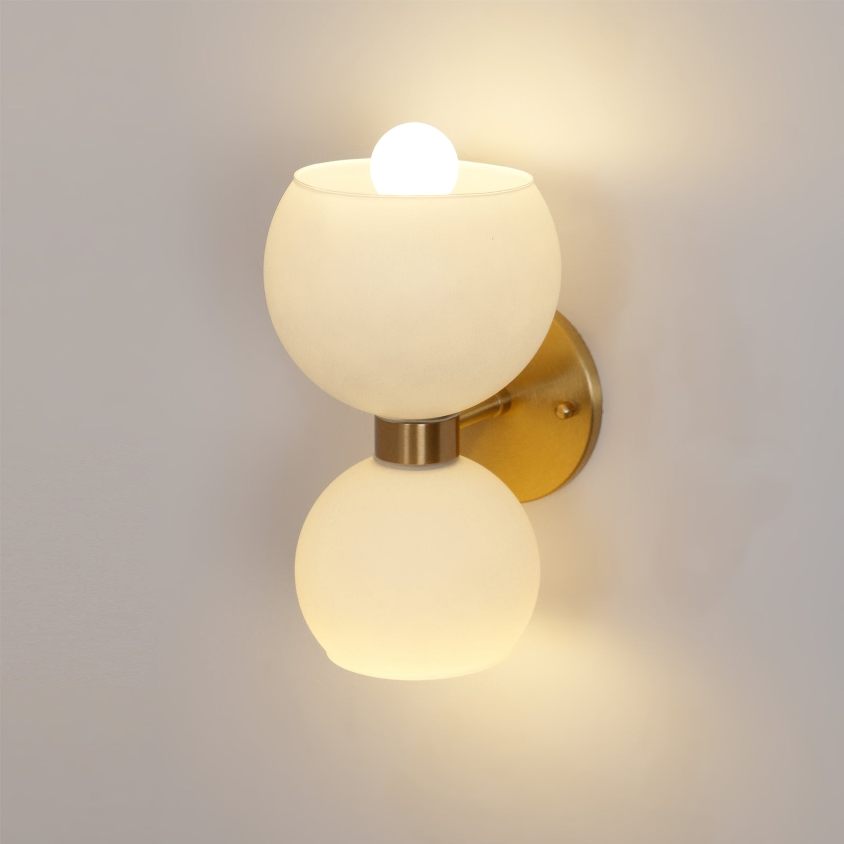 Close-up angle of Betty Wall Lamp showing form and material detail
