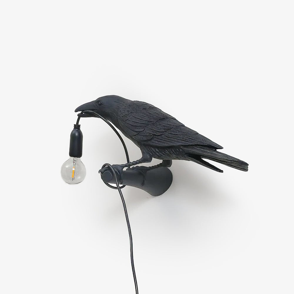 Bird Wall Light, Hardwired Wall Sconce, Resin, Dia 32.8cm x H 14.5cm