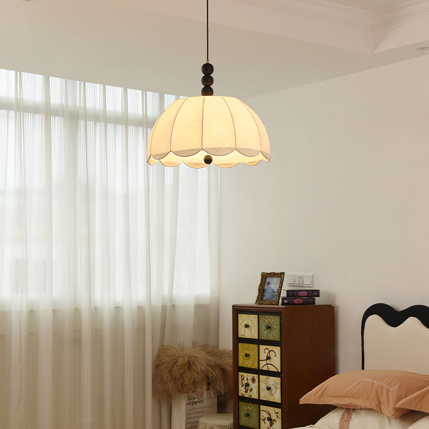 Blossom Fabric Pendant Light detail view 7