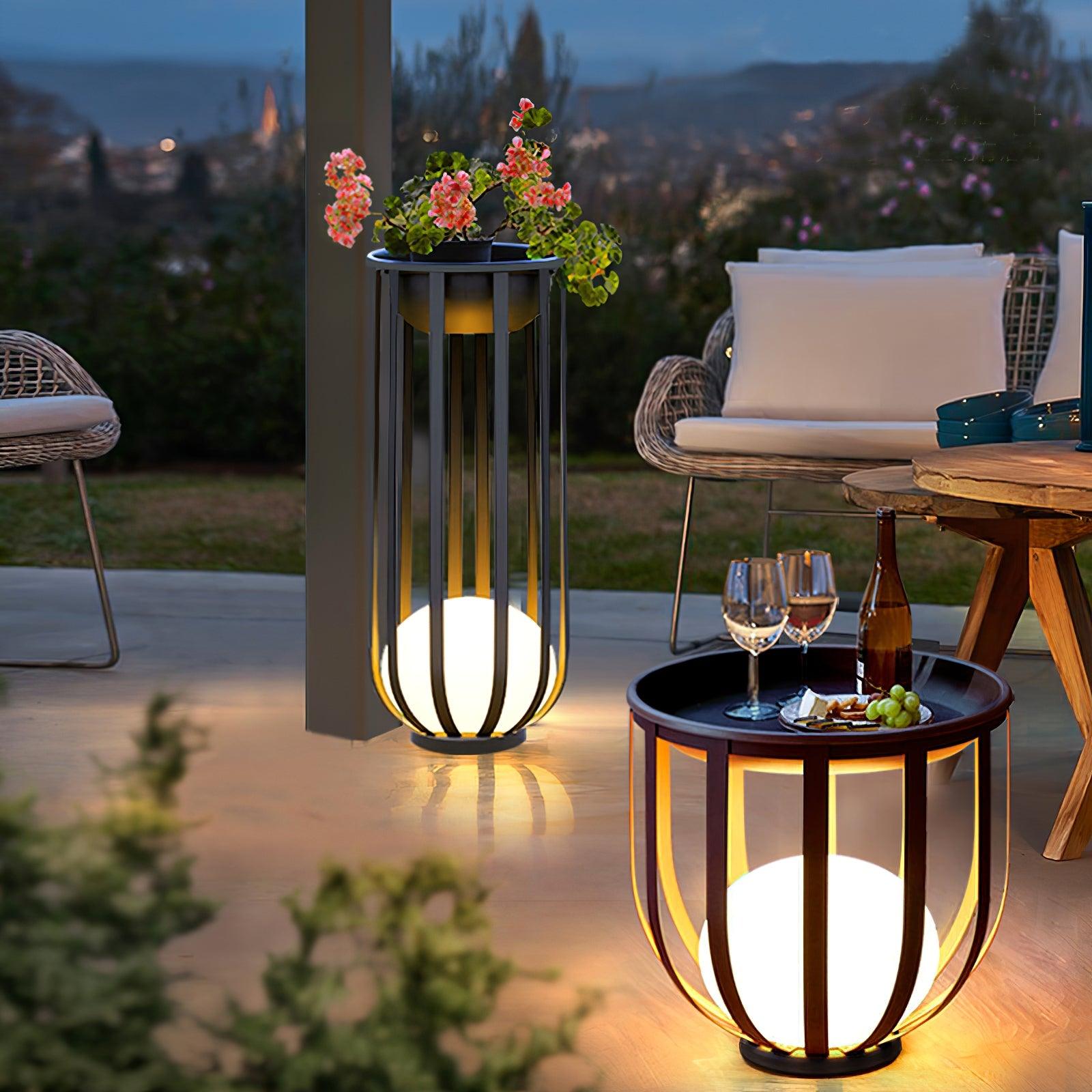 Bols Garden Solar Outdoor Floor Lamp detail view 5