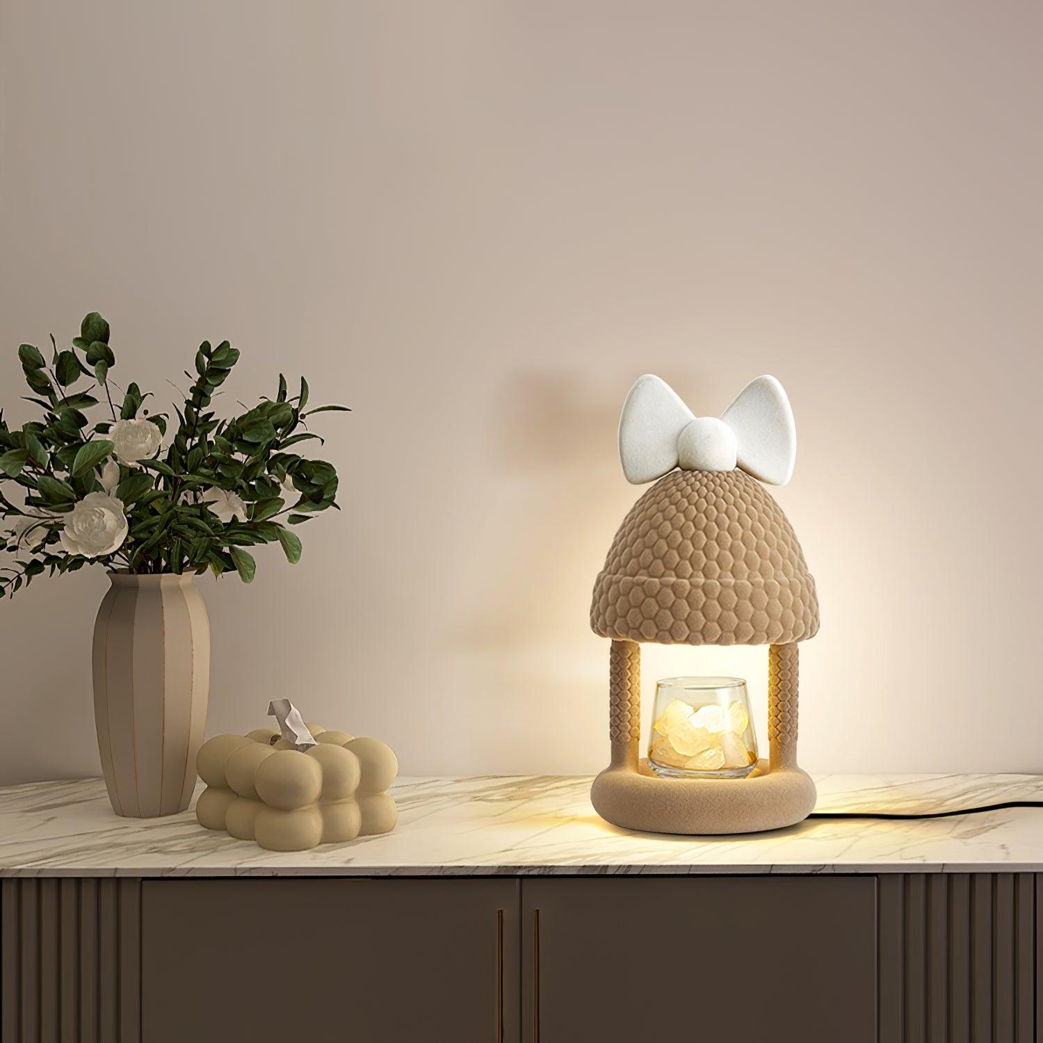 Bow Tie Hat Table Lamp 6.9