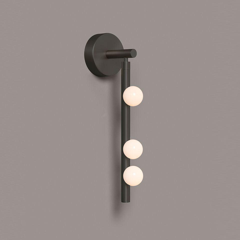 Brass Glass Tube Wall Lamp