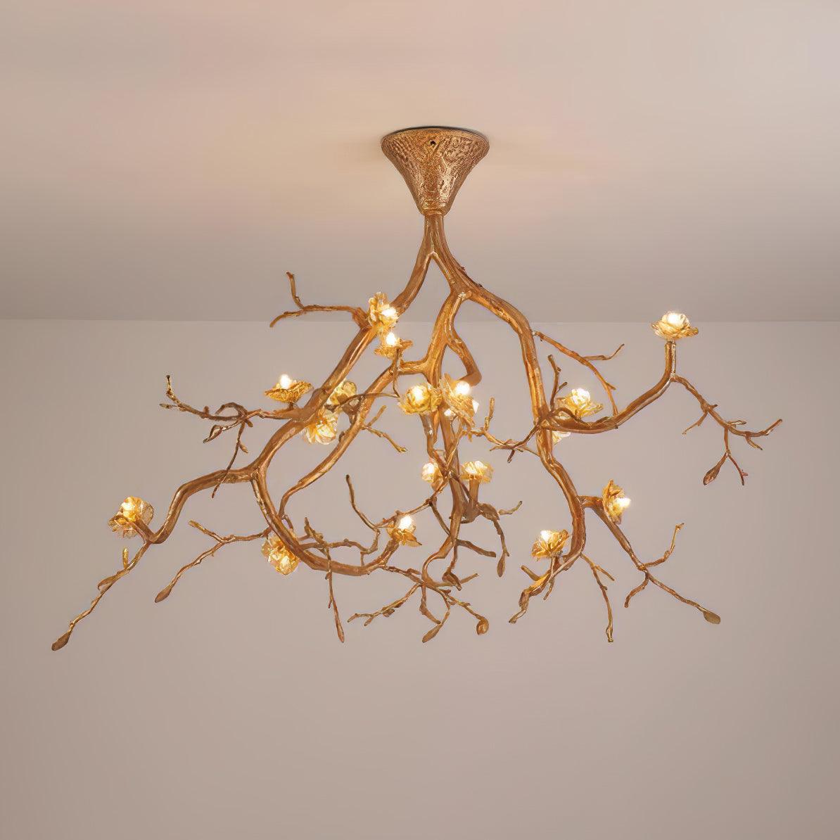 Tree Branches Flower Ceiling-mounted Light Ceiling Lamp
