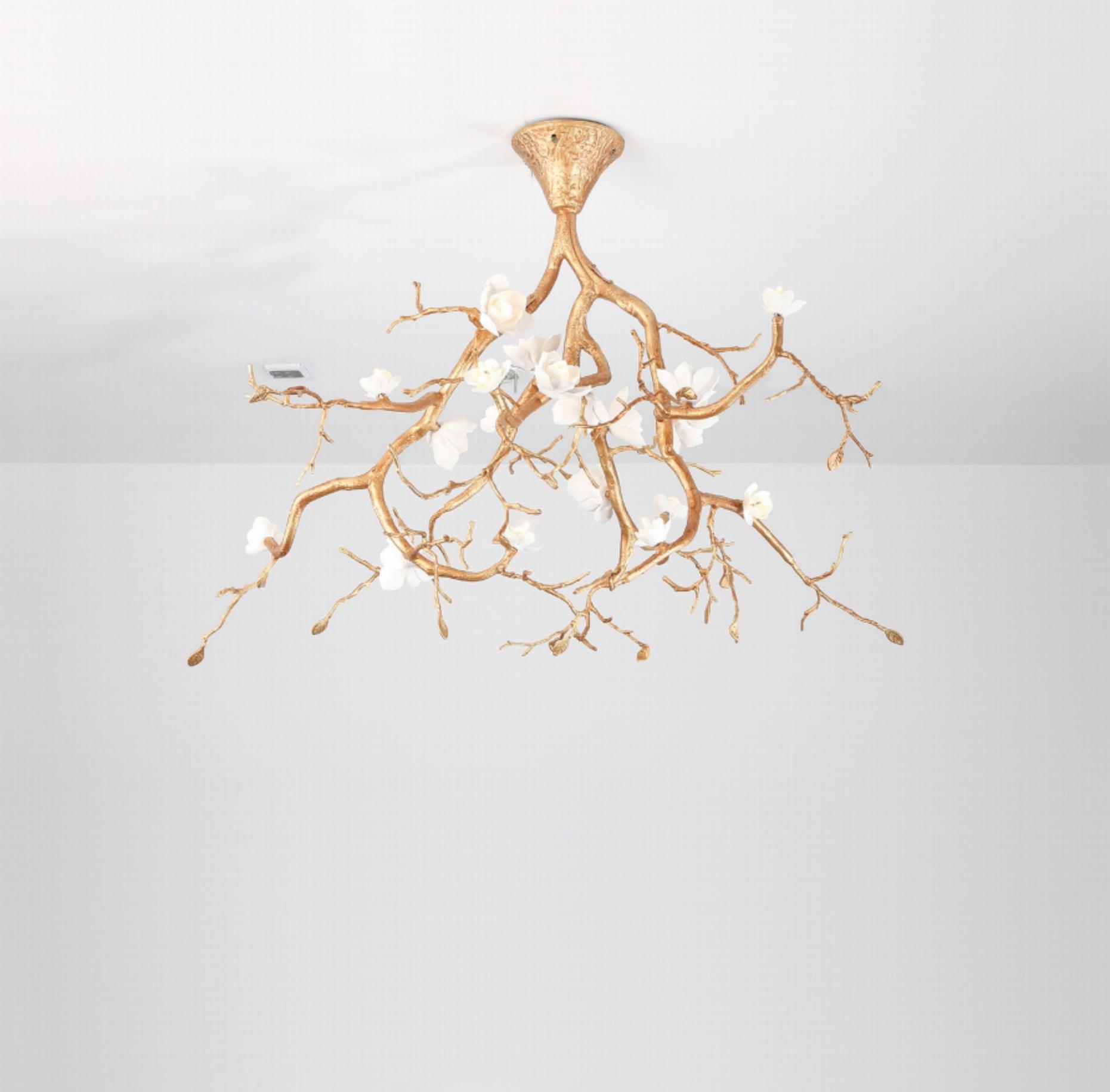 Tree Branches Flower Ceiling-mounted Light Ceiling Lamp