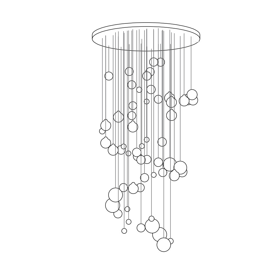 Breath of Light Customizable Chandelier