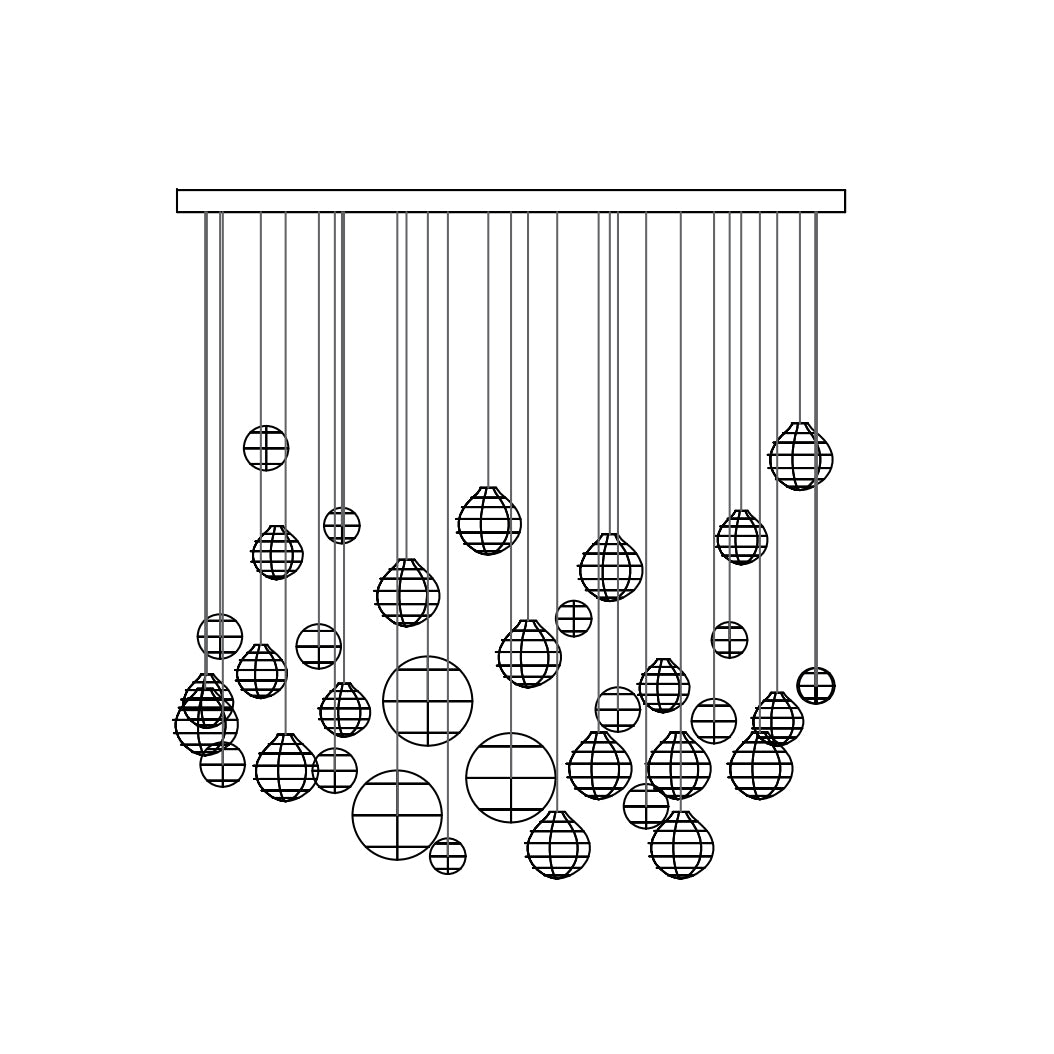 Breath of Light Customizable Chandelier