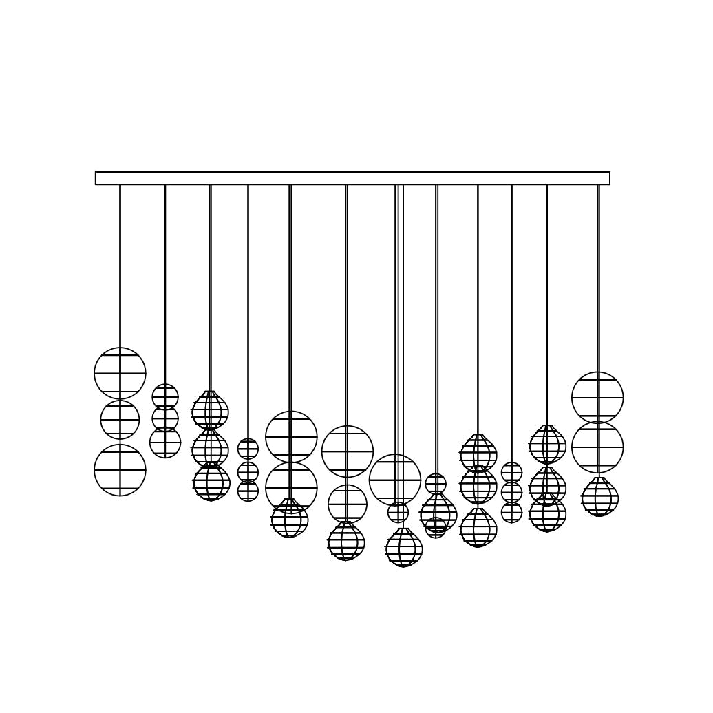 Breath of Light Customizable Chandelier