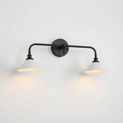 Bridgemont Wall Light - Dia 23cm x W 30cm x H 35cm Metal, Hardwired Wall Sconce, detail 19