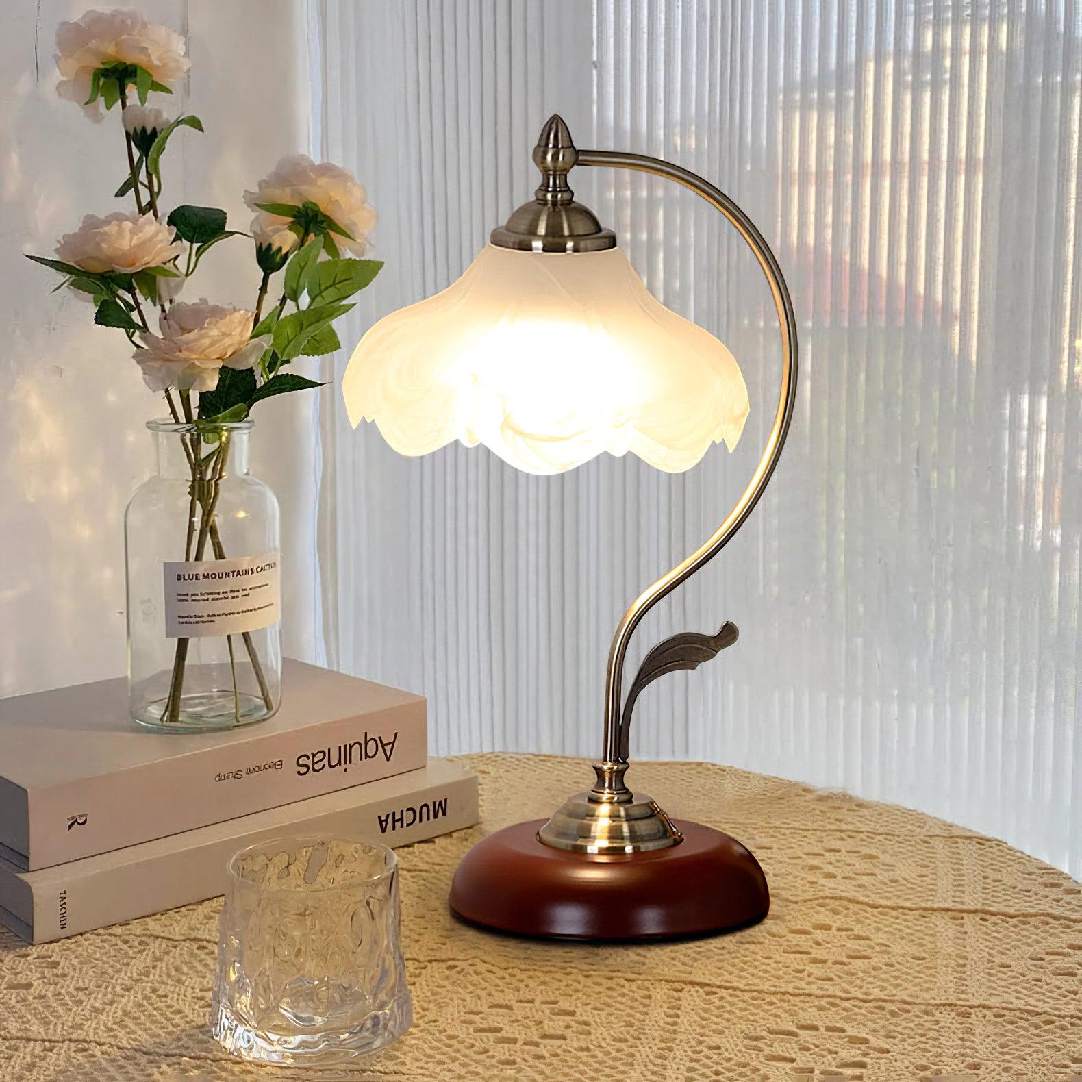 Retro Flower Table Light, Bedside Table Lamp, detail 31