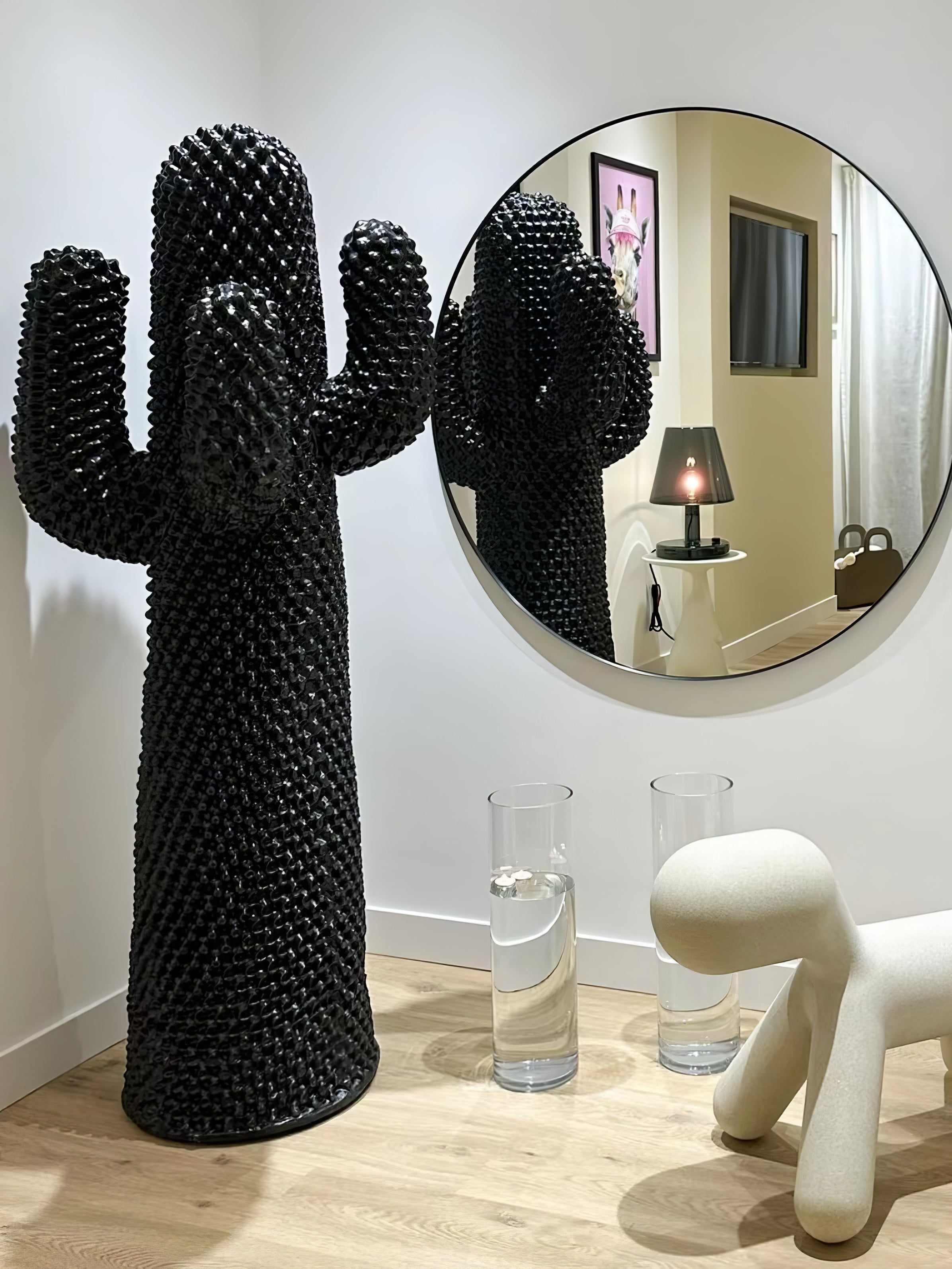 Mello Sculptural Portable Lamp Cactus Coat Rack