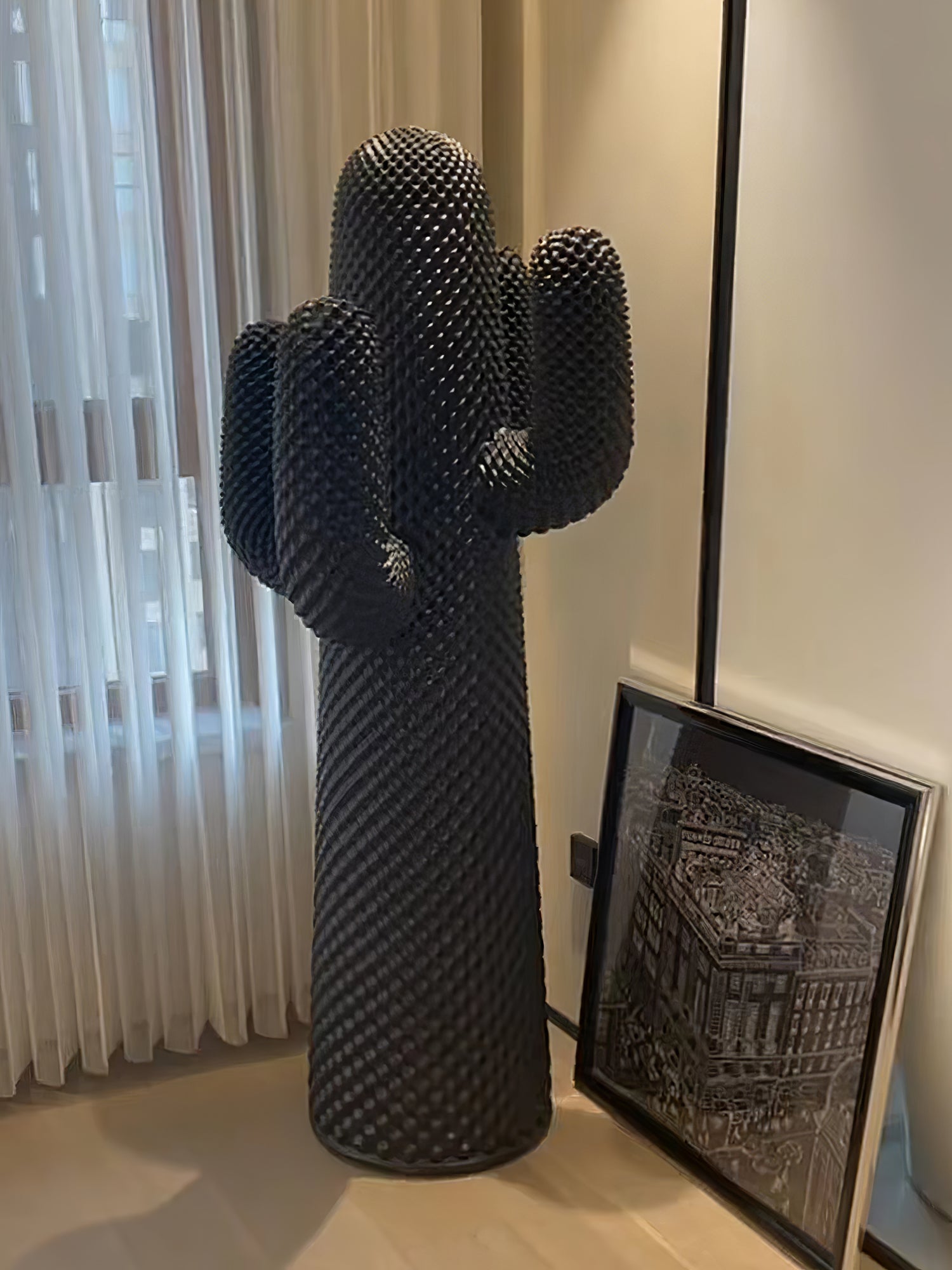 Mello Sculptural Portable Lamp Cactus Coat Rack