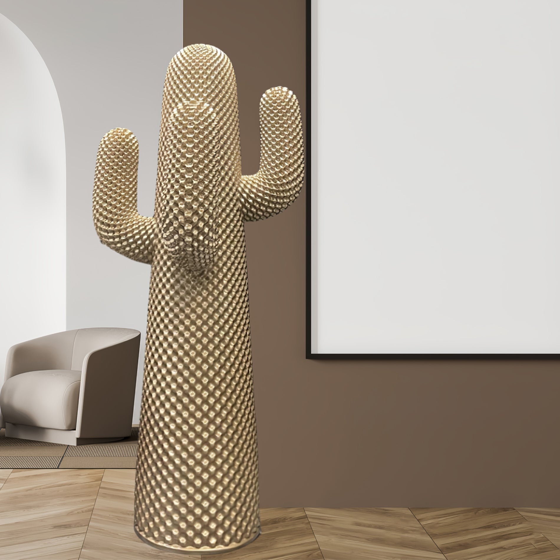 Mello Sculptural Portable Lamp Cactus Coat Rack
