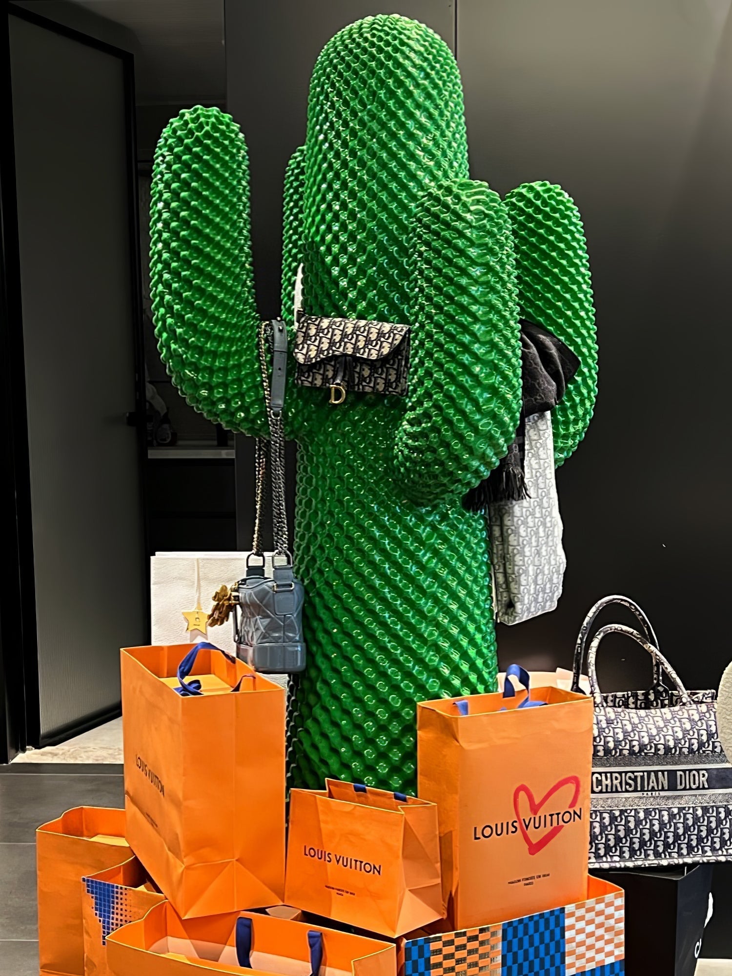 Mello Sculptural Portable Lamp Cactus Coat Rack