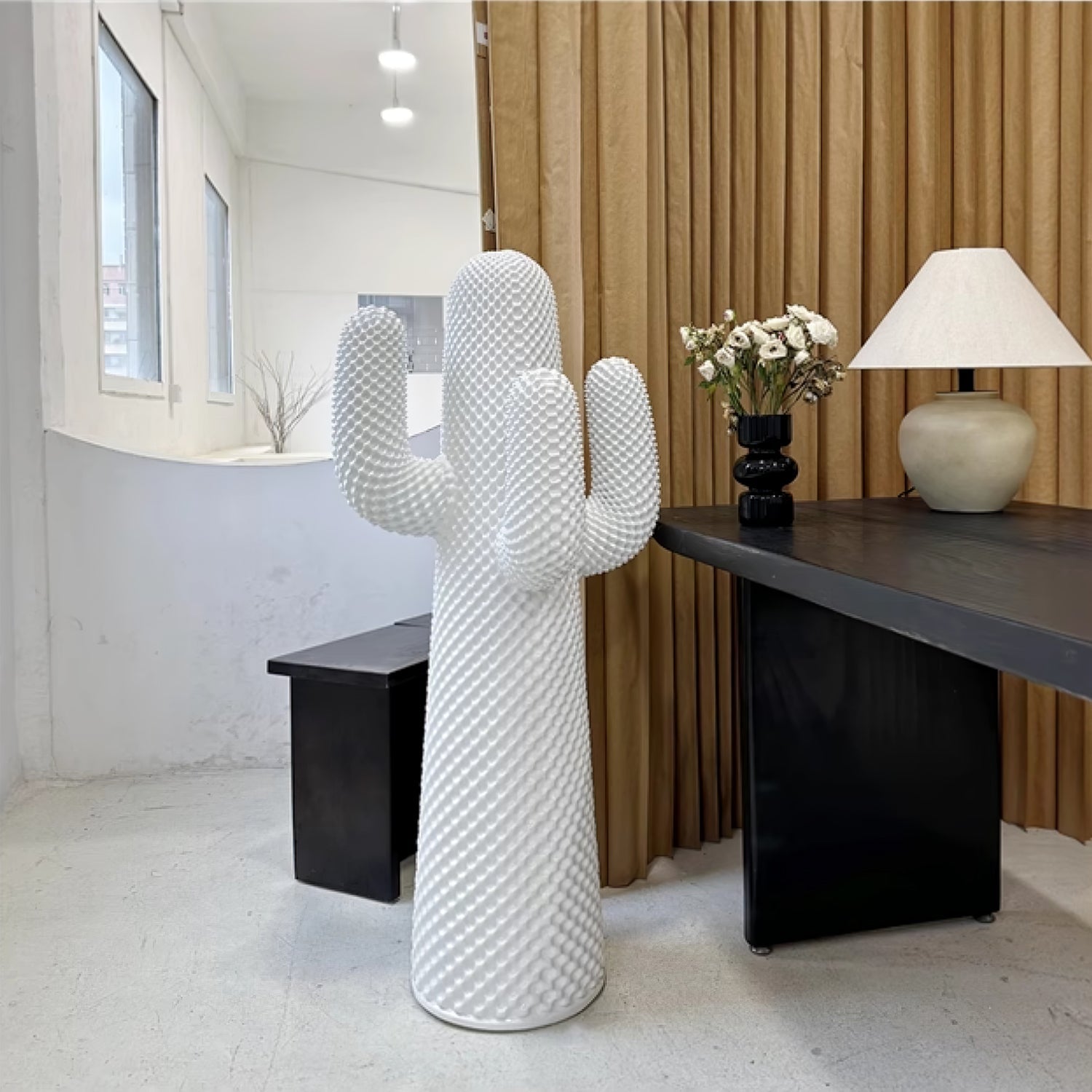 Mello Sculptural Portable Lamp Cactus Coat Rack