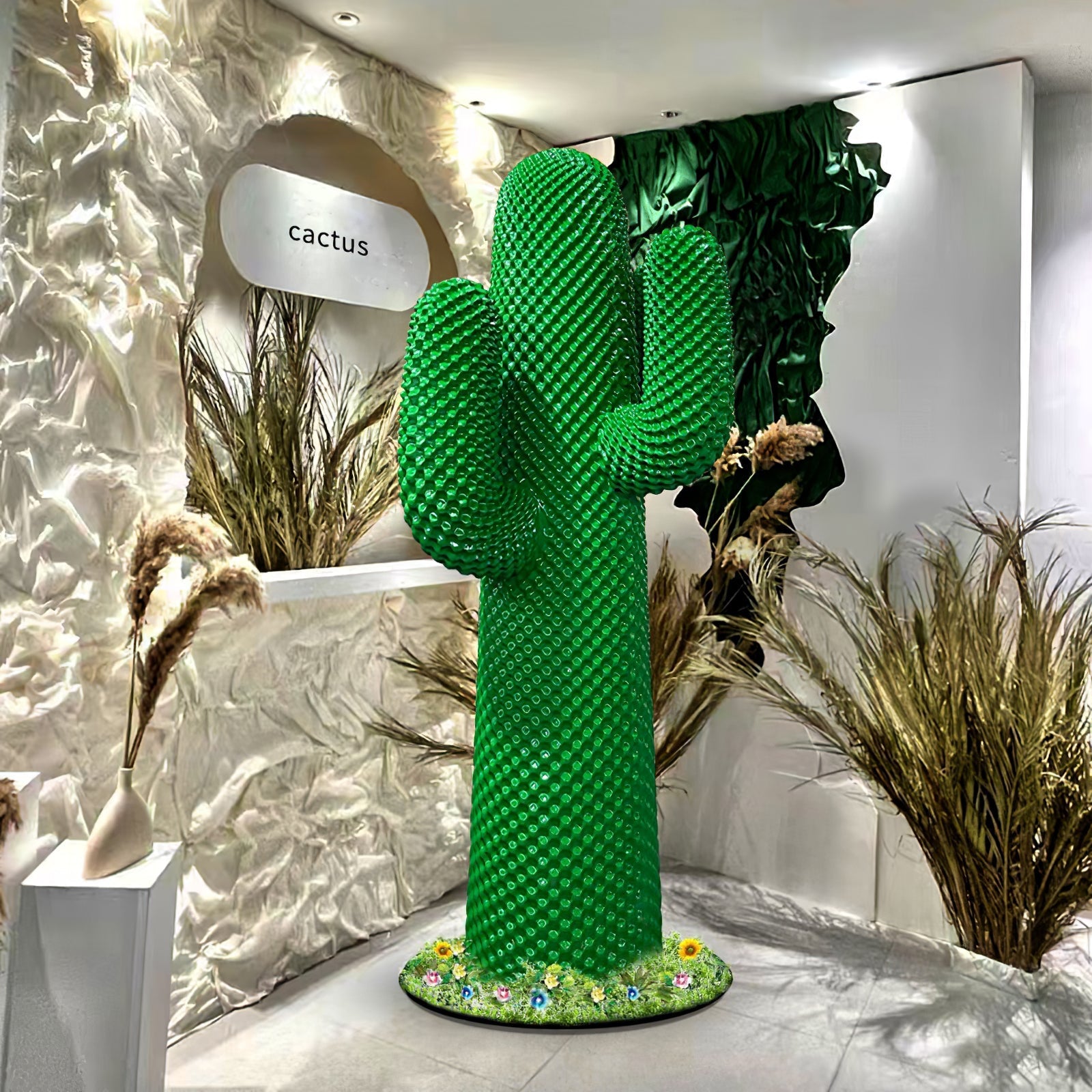 Mello Sculptural Portable Lamp Cactus Coat Rack