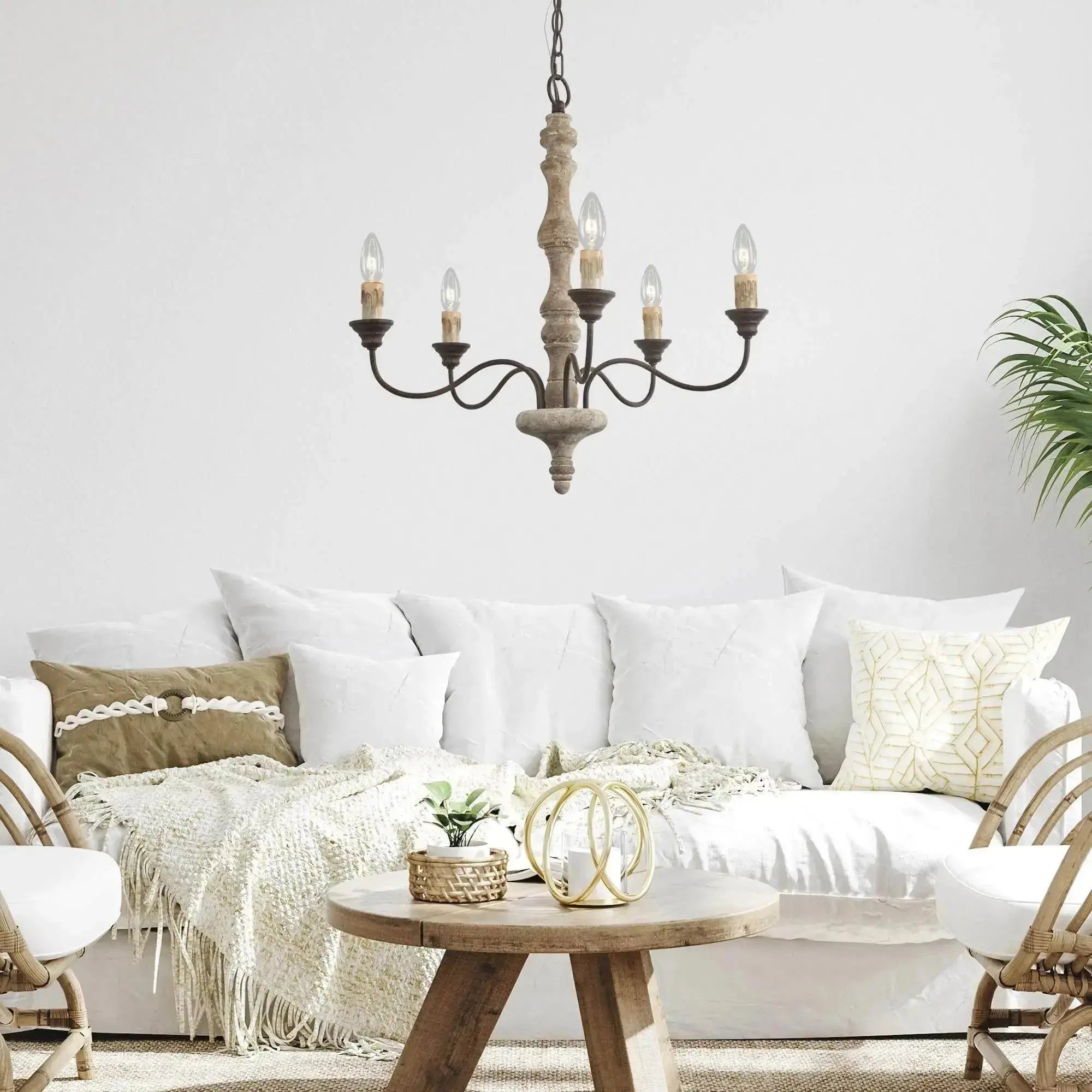 Candlestick Farmhouse Chandelier