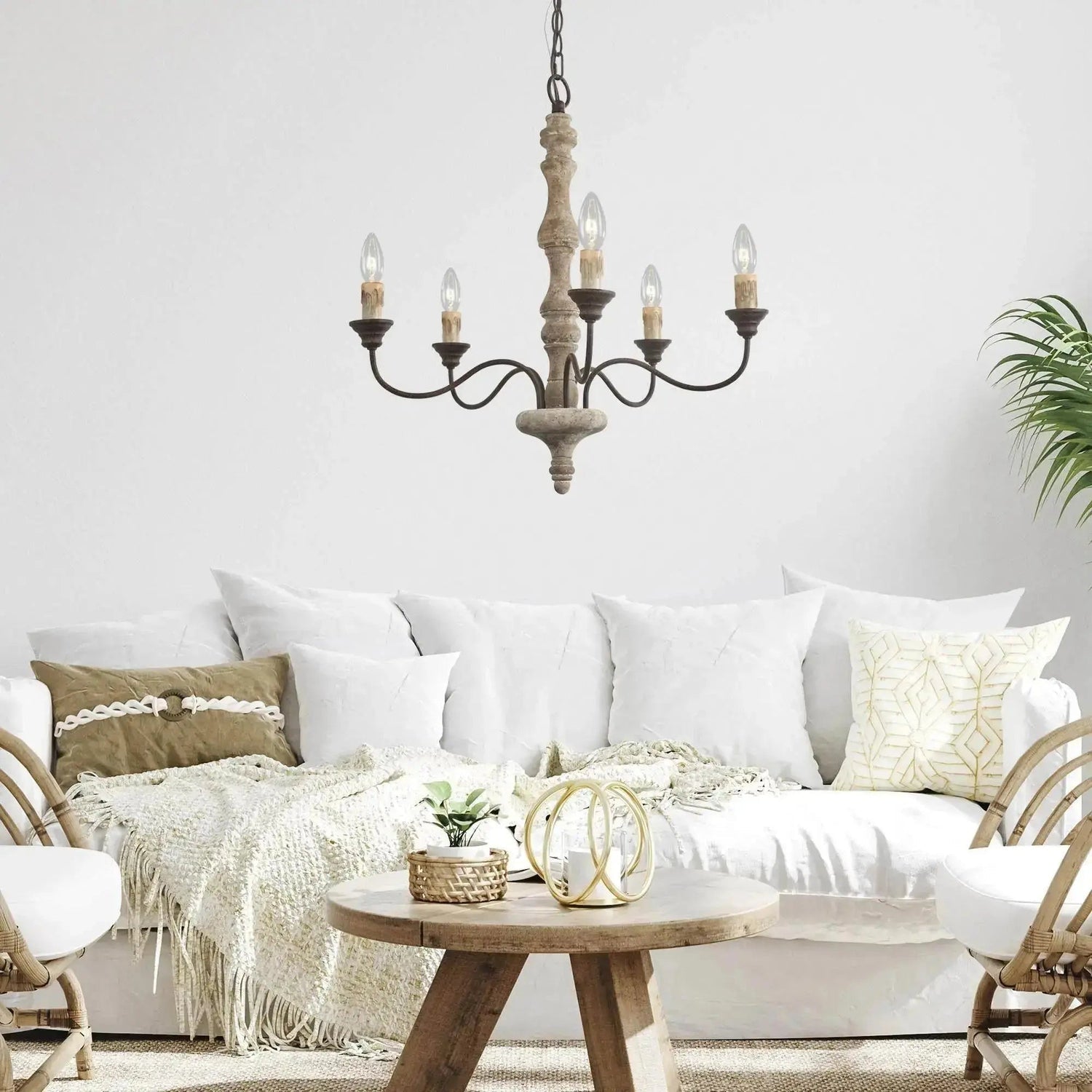 Candlestick Farmhouse Chandelier