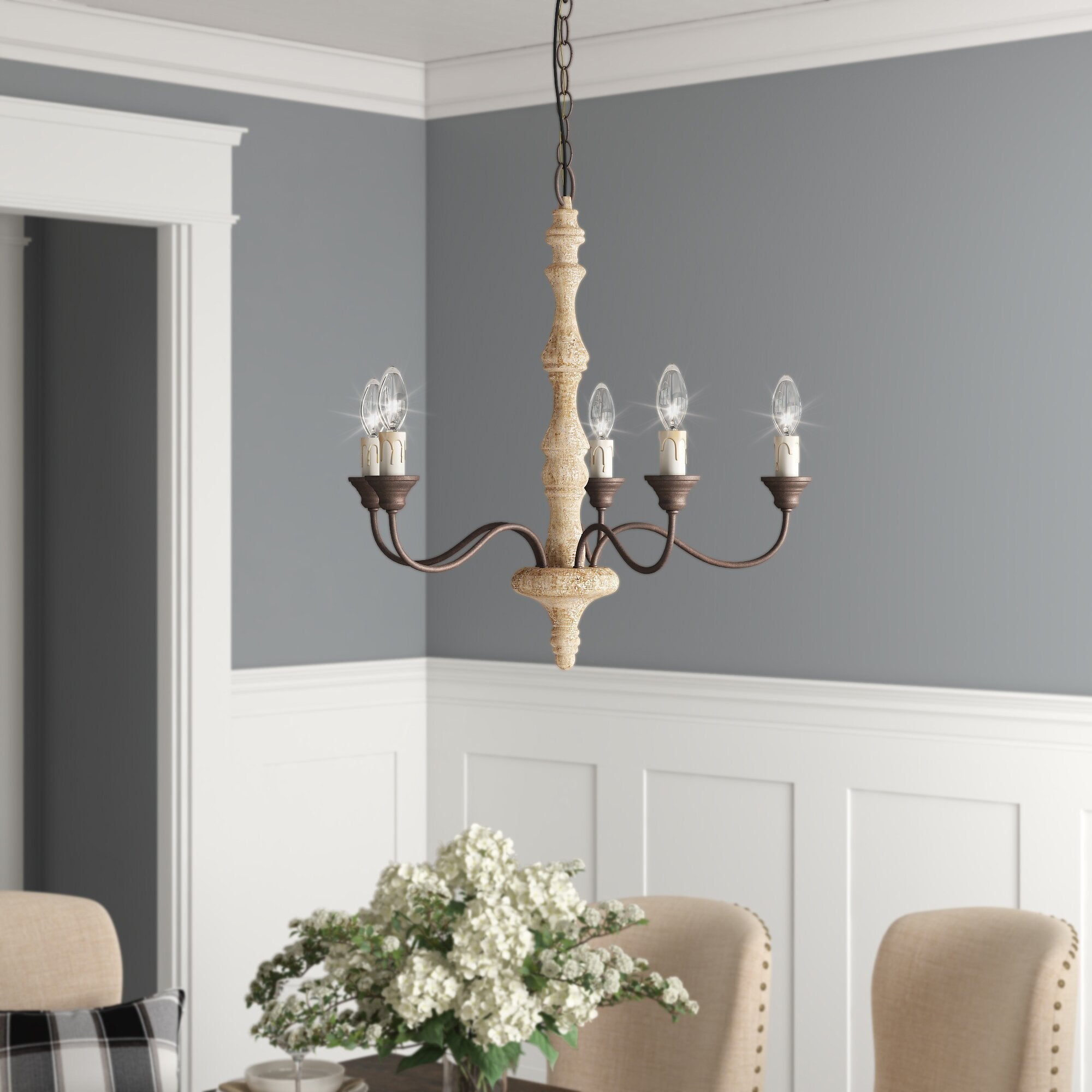 Candlestick Farmhouse Chandelier