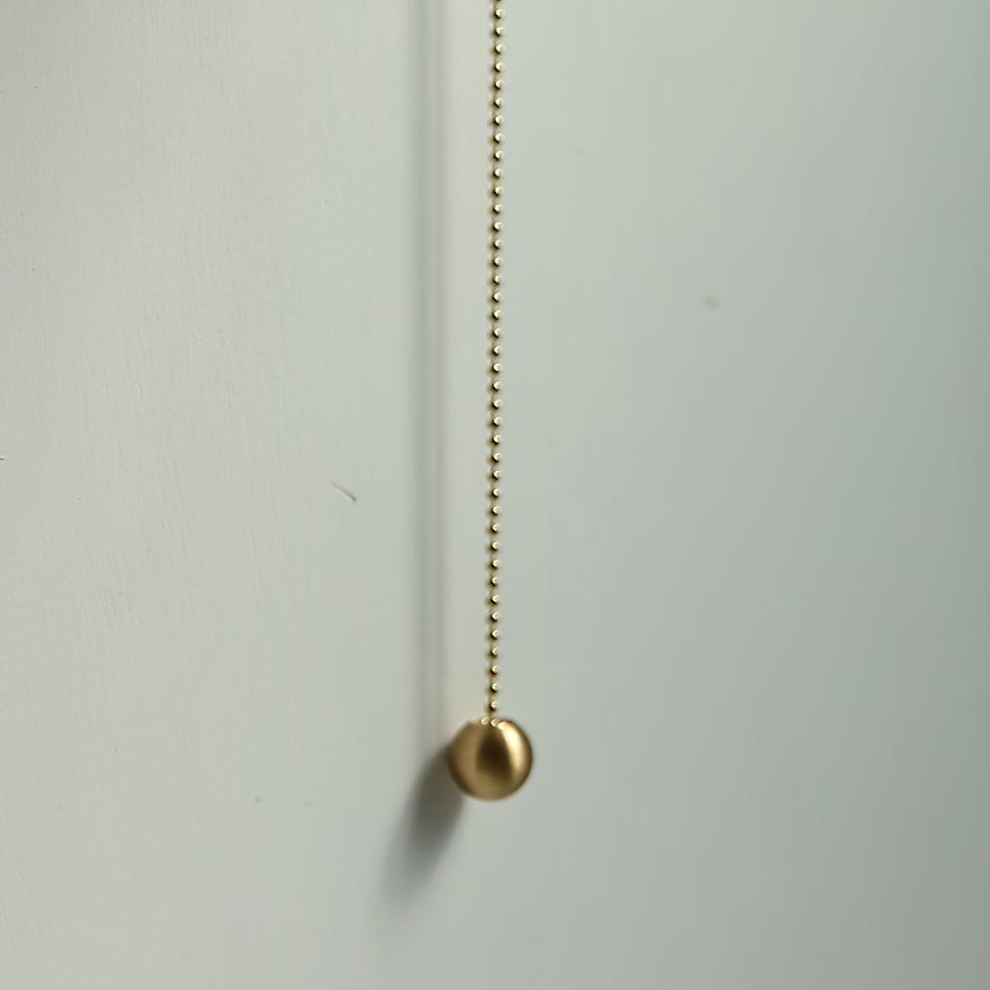 Ceramic Brass Retractable Arm Wall Light 4.7