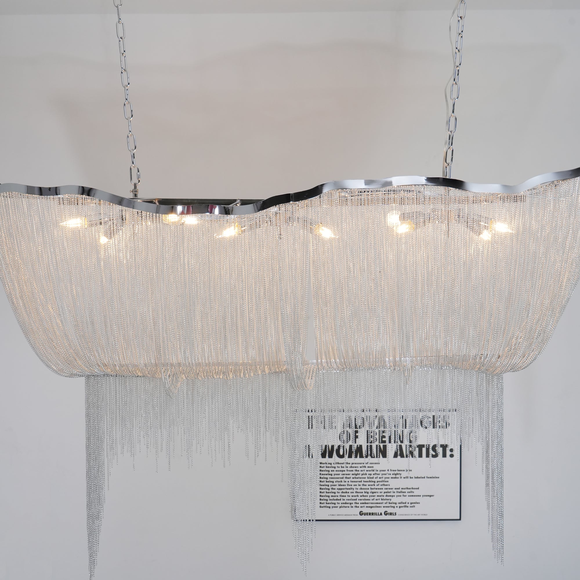 Chains Shimmering Chandelier detail view 5
